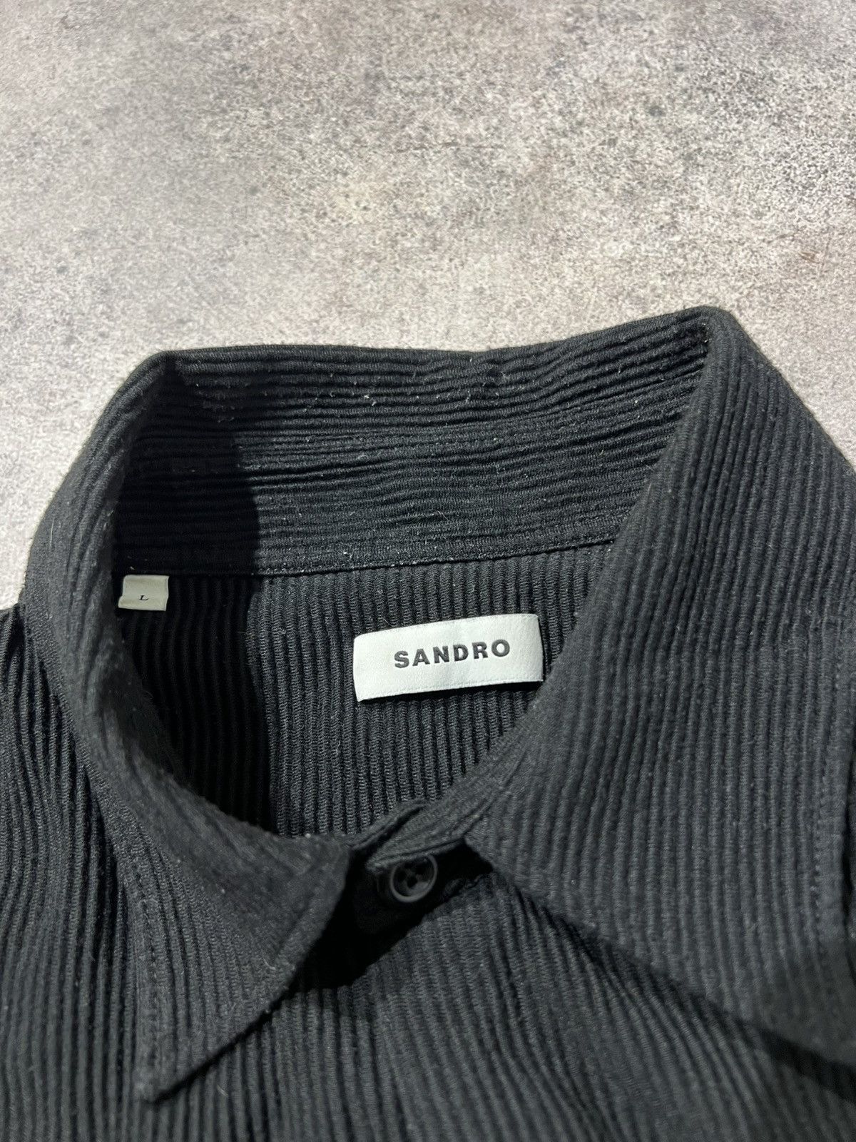 Sandro Sandro soft black shirt Size US L / EU 52-54 / 3 - 6 Thumbnail