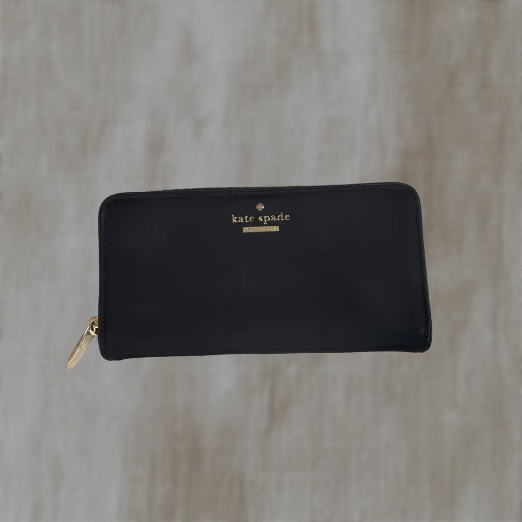 Vintage kate spade new york Chelsea Wallet Continental Zip-Around Black Nylon Women Size ONE SIZE - 1 Thumbnail