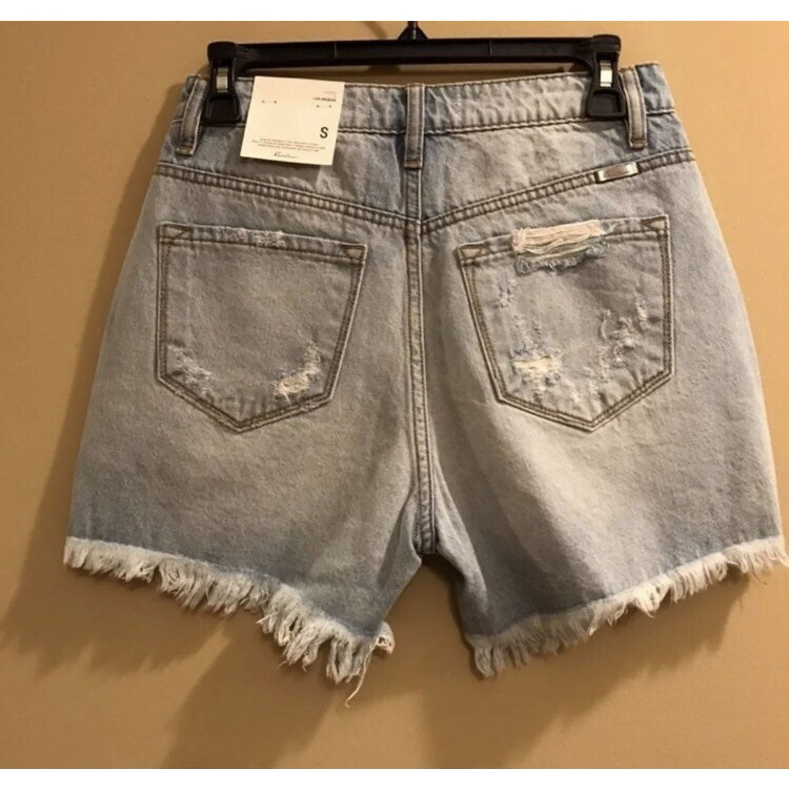 Kancan USA KanCan Ultra High Rise Denim Jean Cutoff Shorts NWT Size 26" / US 2 / IT 38 - 3 Thumbnail