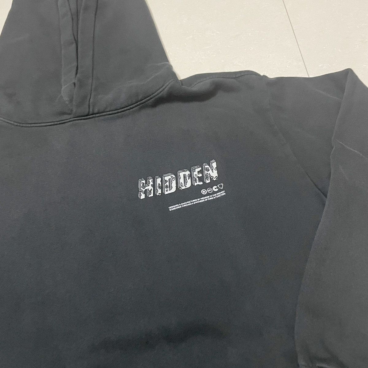 HIDDEN Eroded H logo hoodie Size US M / EU 48-50 / 2 - 2 Thumbnail