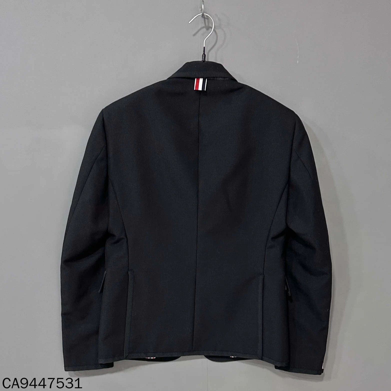 Thom Browne Thom Browne black inner windowpane blazer 2 Size 42S - 1 Thumbnail