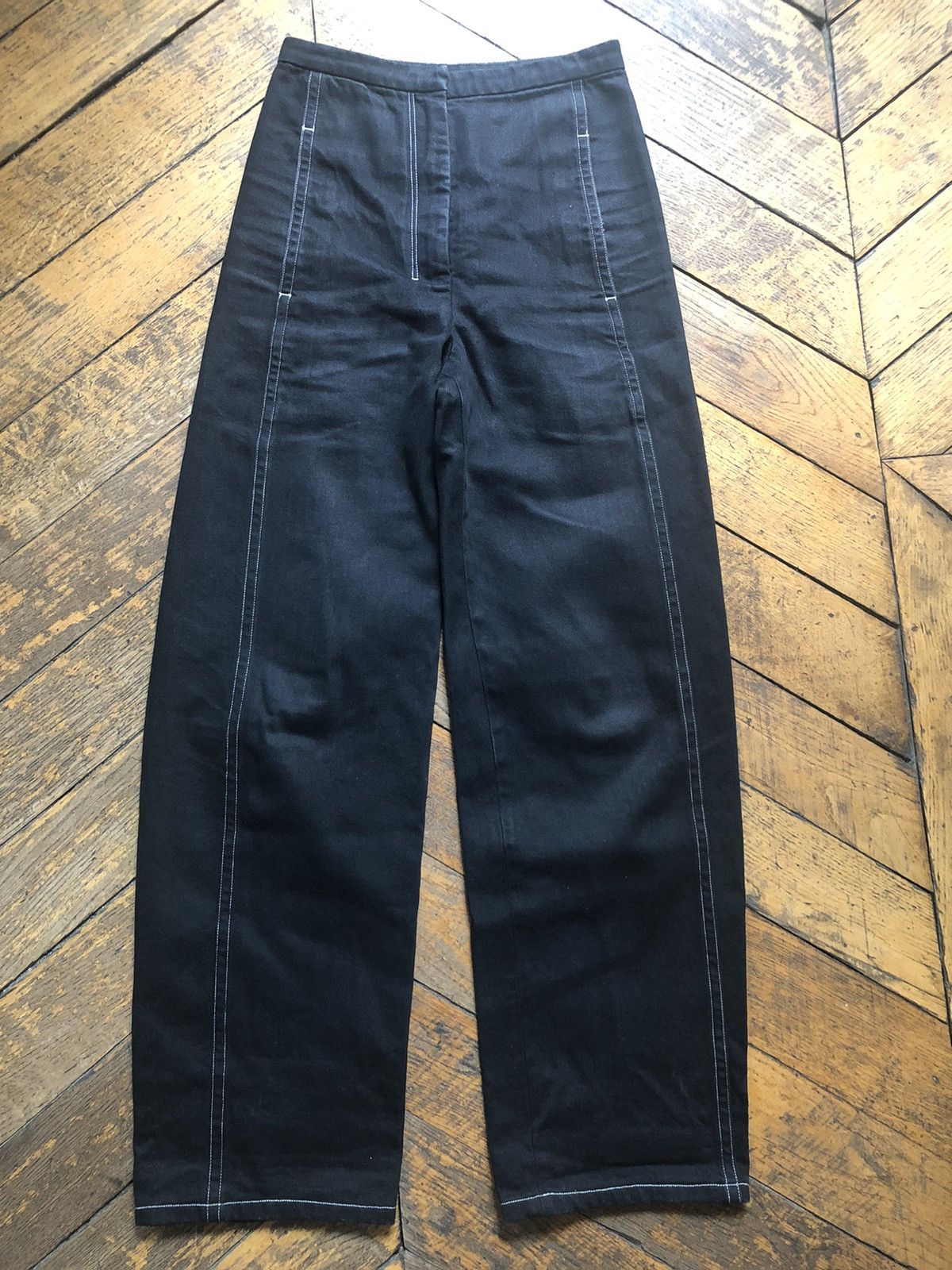 image of Lemaire High Waist Jeans T36 in Black, Women's (Size 26)