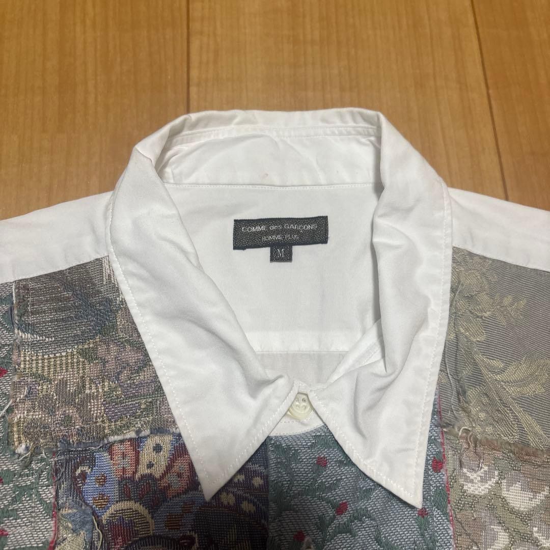 Comme des Garcons Homme Plus 2000SS Gobelin Patchwork Shirt Size US M / EU 48-50 / 2 - 2 Thumbnail