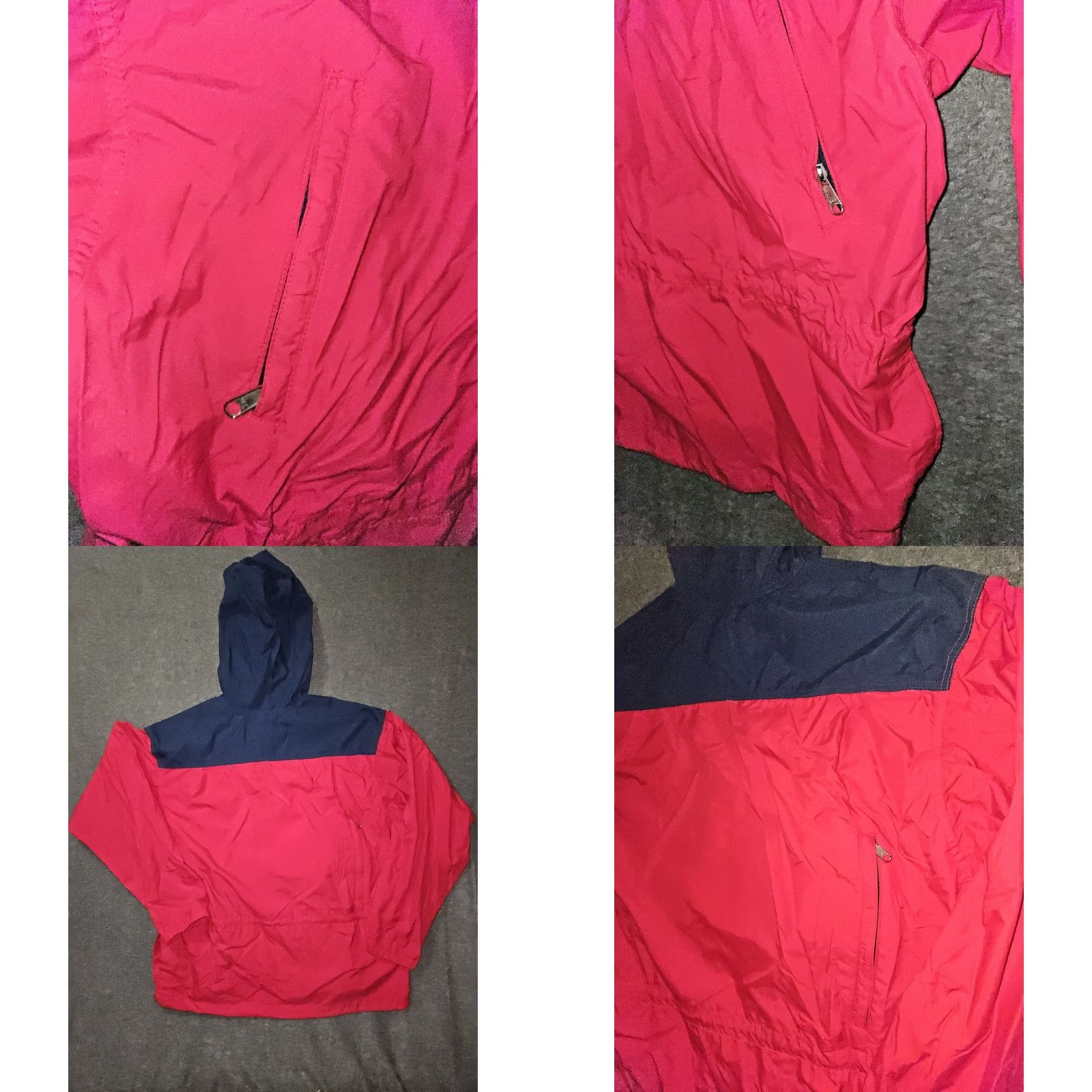 Vintage VINTAGE L.L. BEAN Jacket Hoodie 1/2 Zip Pullover Windbreaker Men Large Red USA 90s Outdoor Camping Hiking Pockets Size US L / EU 52-54 / 3 - 8 Thumbnail