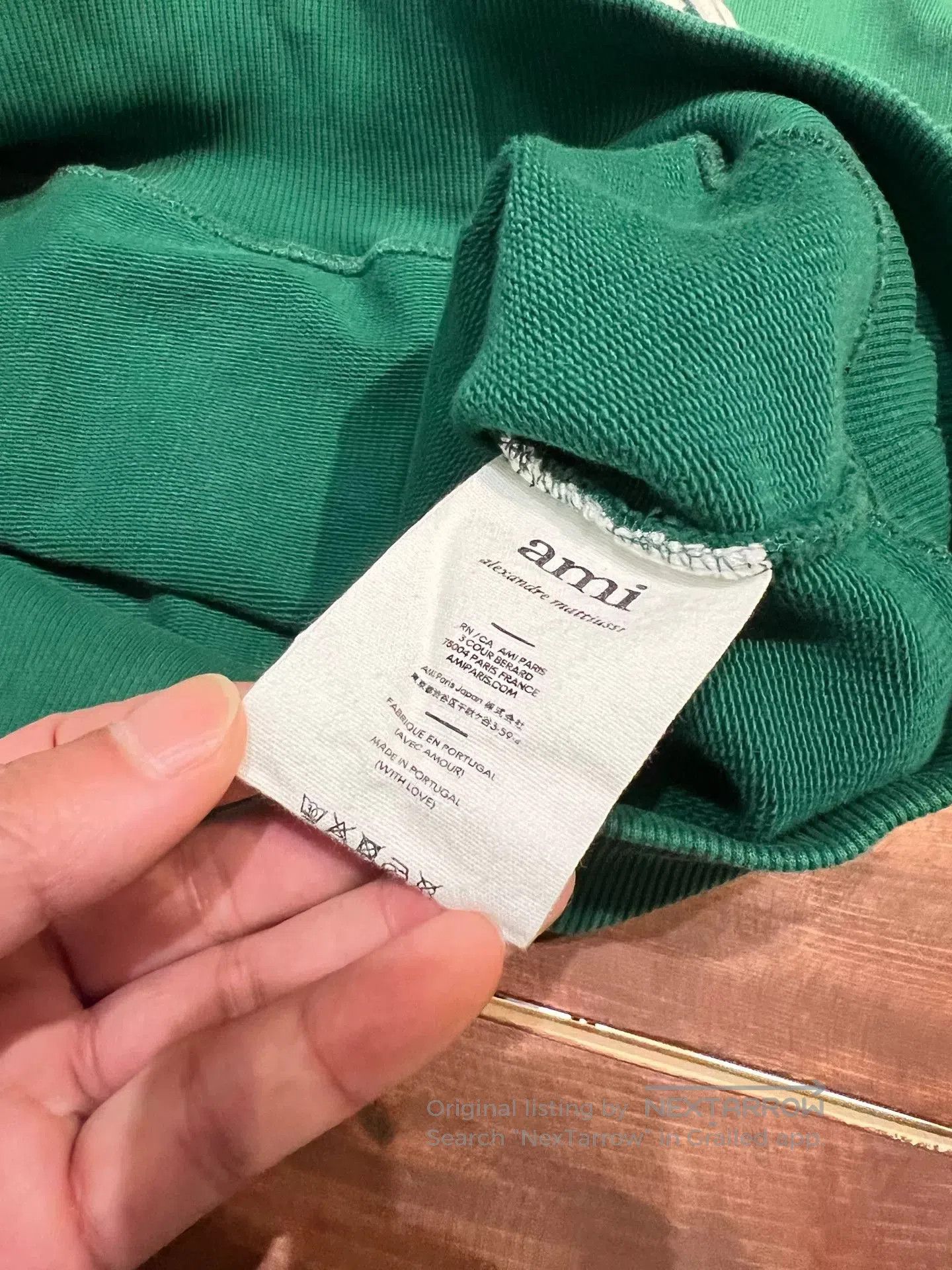 AMI ami paris green heart embroidered hoodie. Size US M / EU 48-50 / 2 - 4 Thumbnail