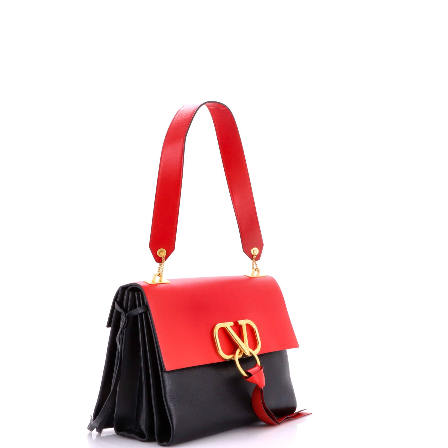 Valentino Garavani VRing Shoulder Bag Leather Medium Size ONE SIZE - 1 Thumbnail