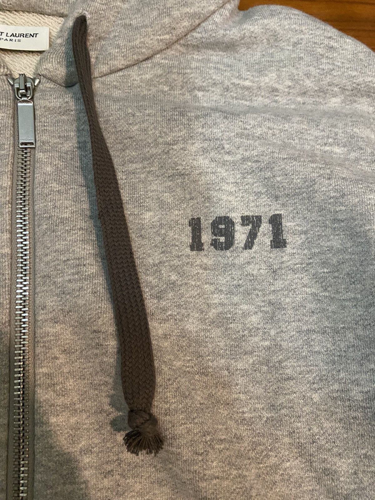 Saint Laurent Paris Saint Laurent Men’s Grey Hoodie Size US S / EU 44-46 / 1 - 3 Thumbnail
