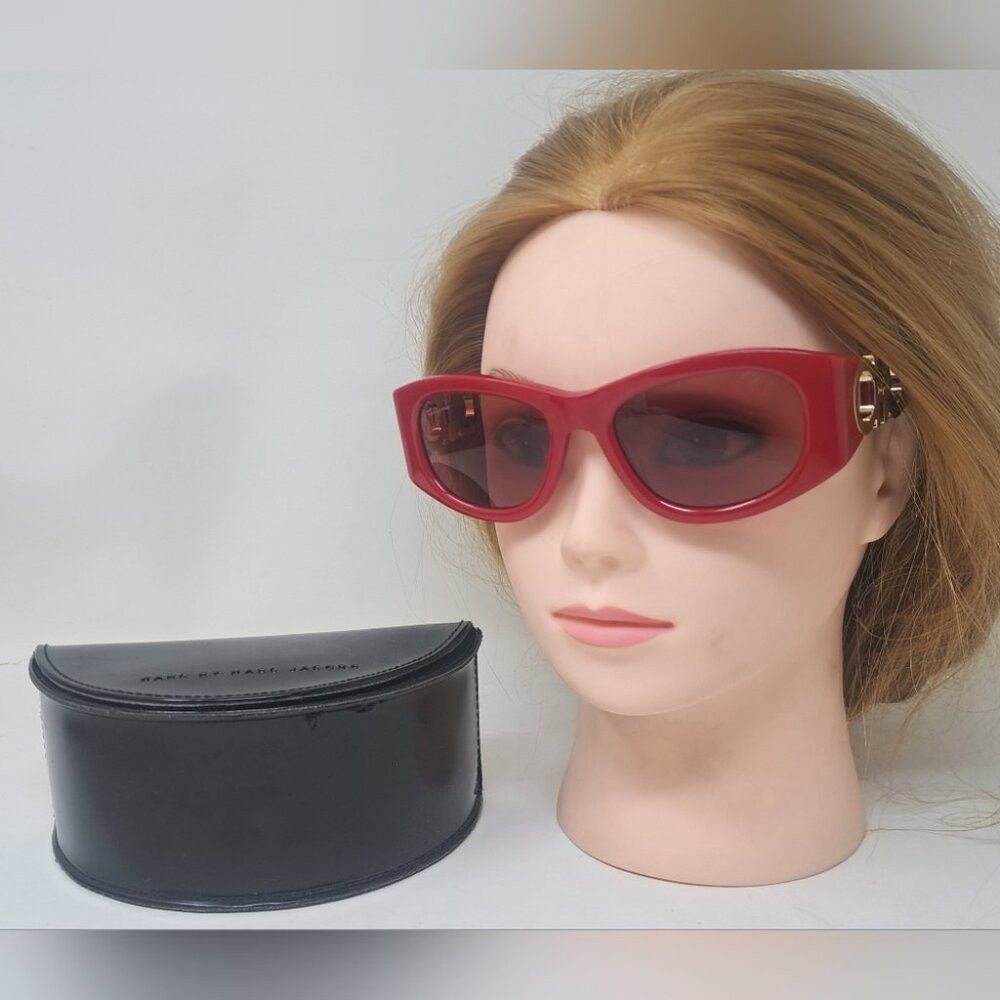 Salvatore Ferragamo NWOT Salvatore Ferragamo Women's Sunglasses Red Gold Logo S Size ONE SIZE - 1 Thumbnail