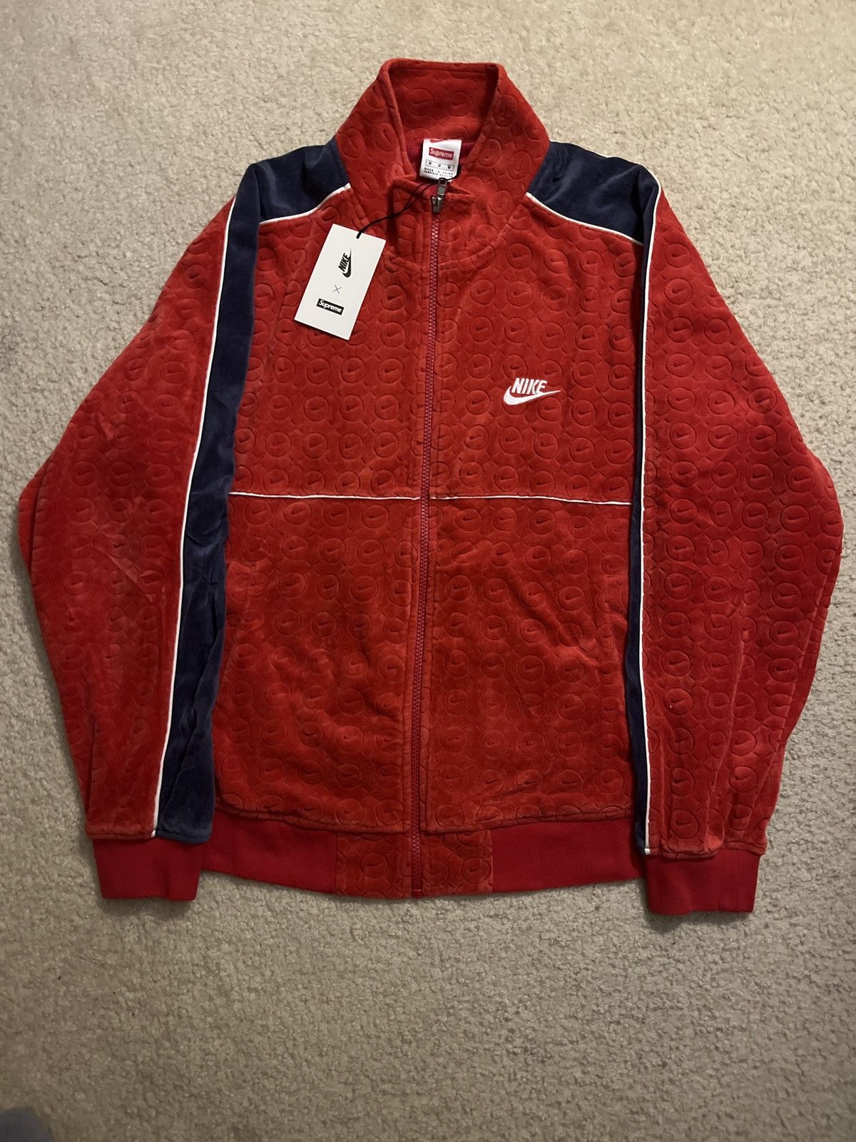 Nike × Supreme Nike X Supreme SS25 Purple Track Jacket | Grailed