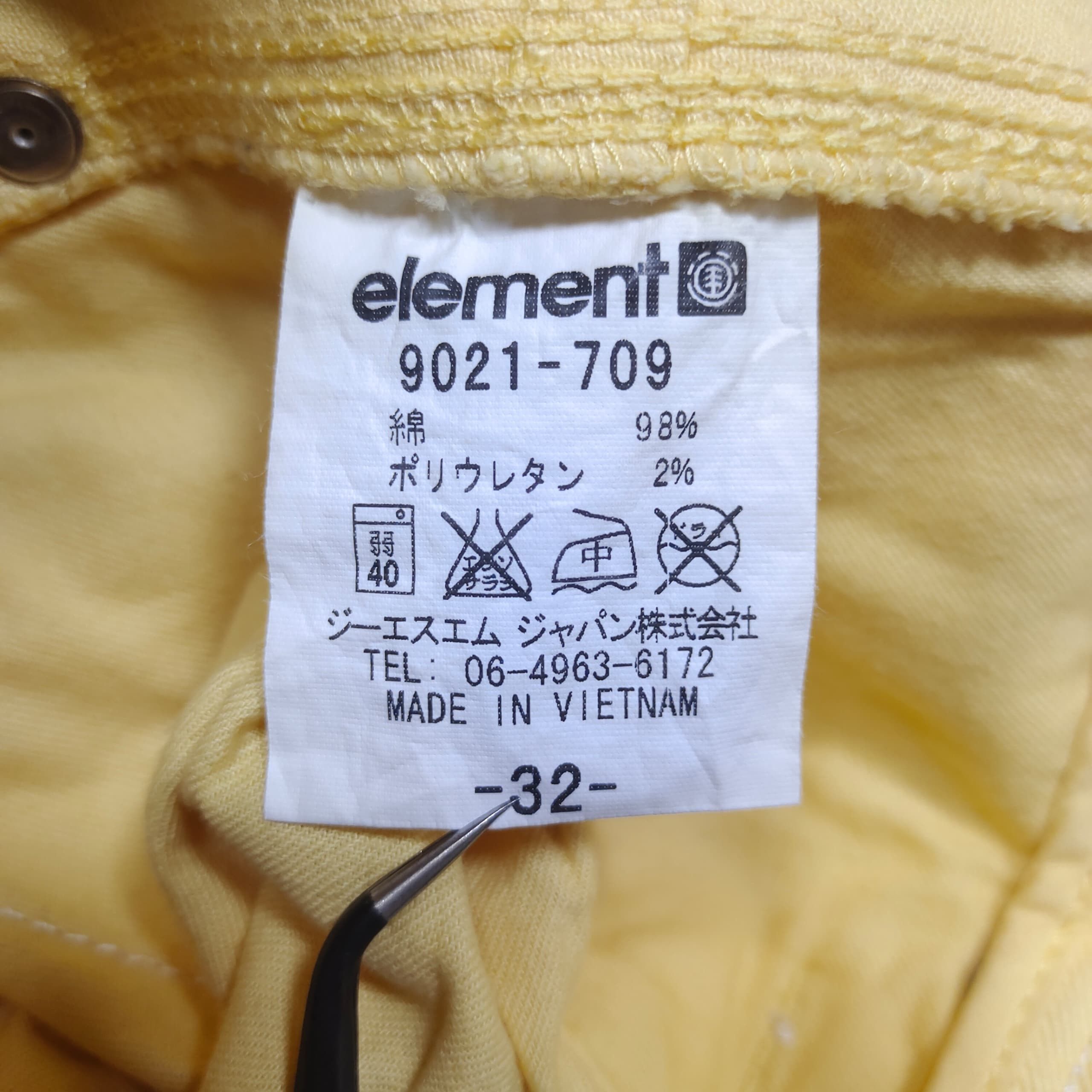 Element Vintage Element Japan Light Yellow Cotton Cargo Pants Size US 32 / EU 48 - 15 Thumbnail