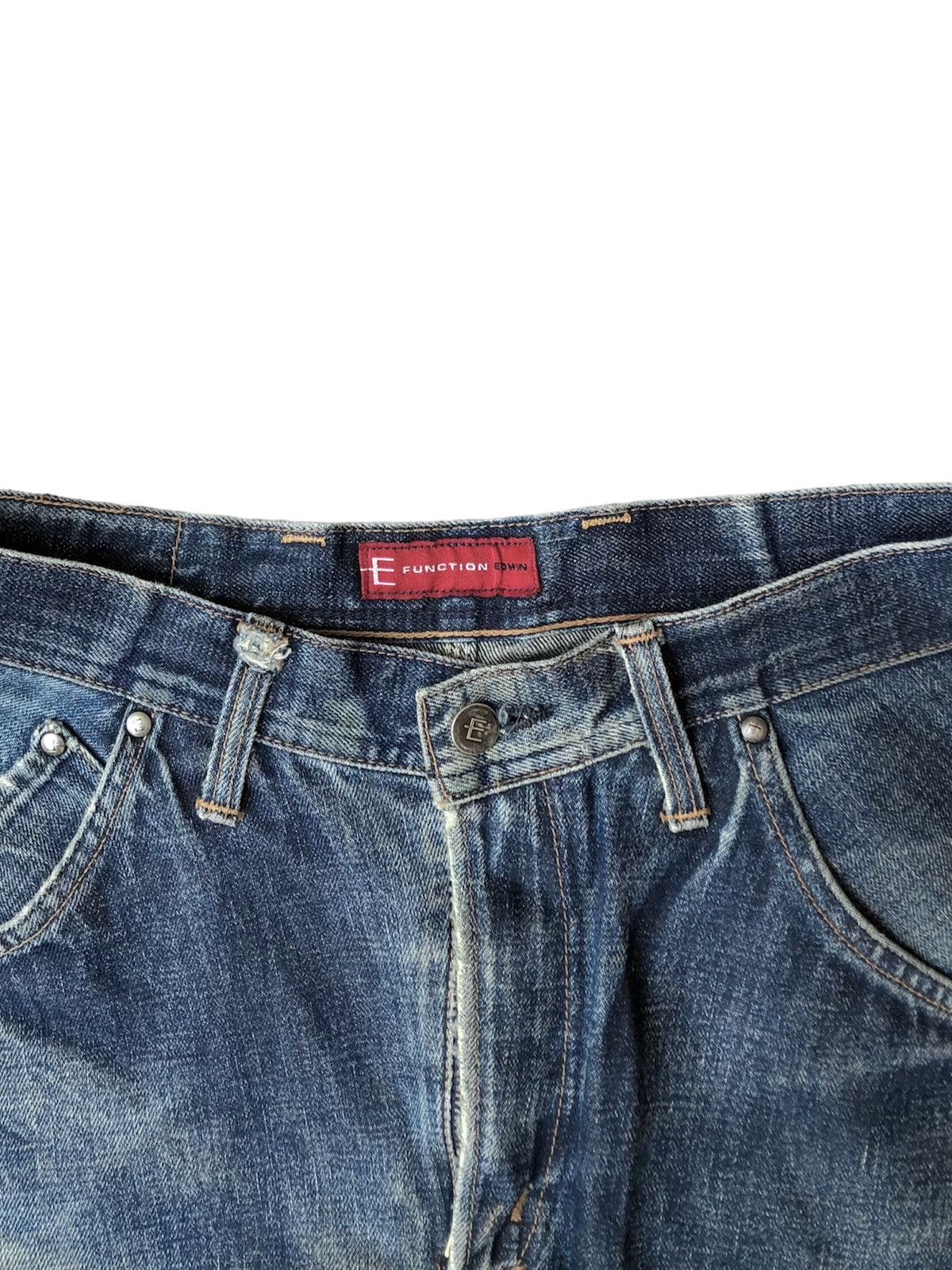 Edwin 2000’s Edwin Curved Distress Jeans Size US 30 / EU 46 - 2 Thumbnail