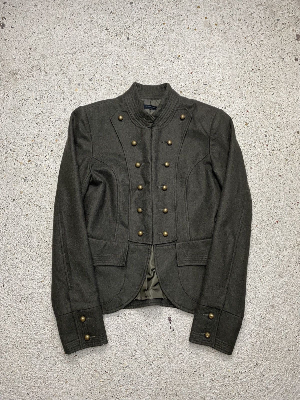Japanese Brand Khaki blazer napoleon jacket gold y2k wool avant garde Size M / US 6-8 / IT 42-44 - 2 Thumbnail