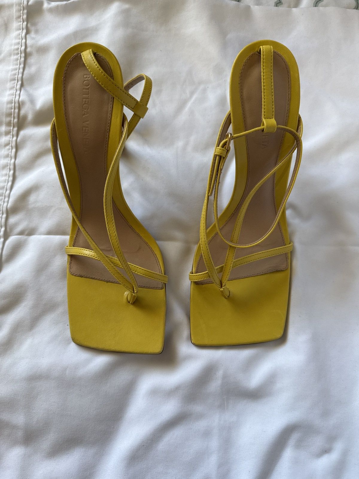 Bottega Veneta Stretch sandal butter cup Size US 8.5 / IT 38.5 - 2 Thumbnail