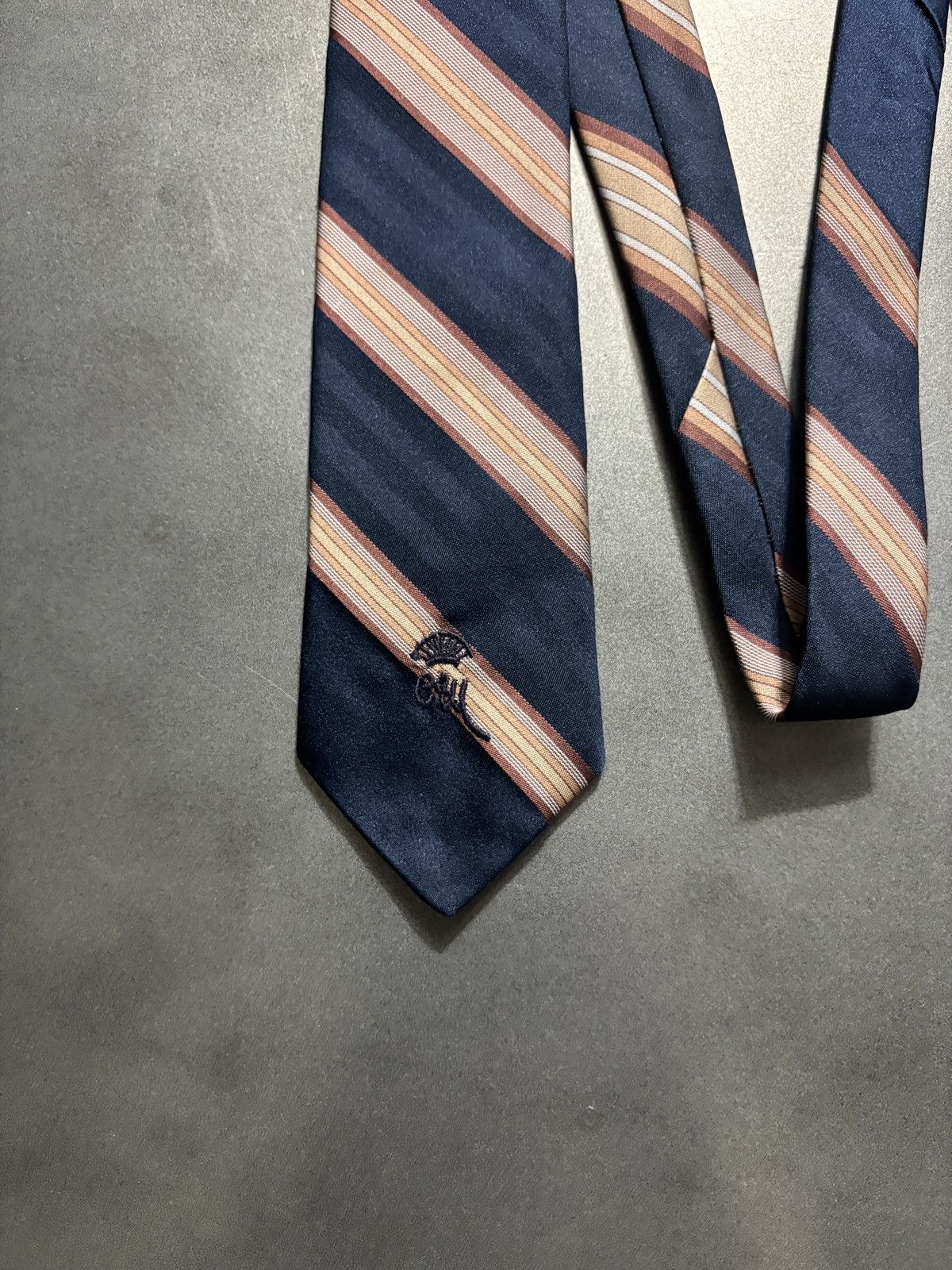 Vintage Vintage Striped Tie Embroidered Stripe Polyester Necktie Size ONE SIZE - 3 Thumbnail