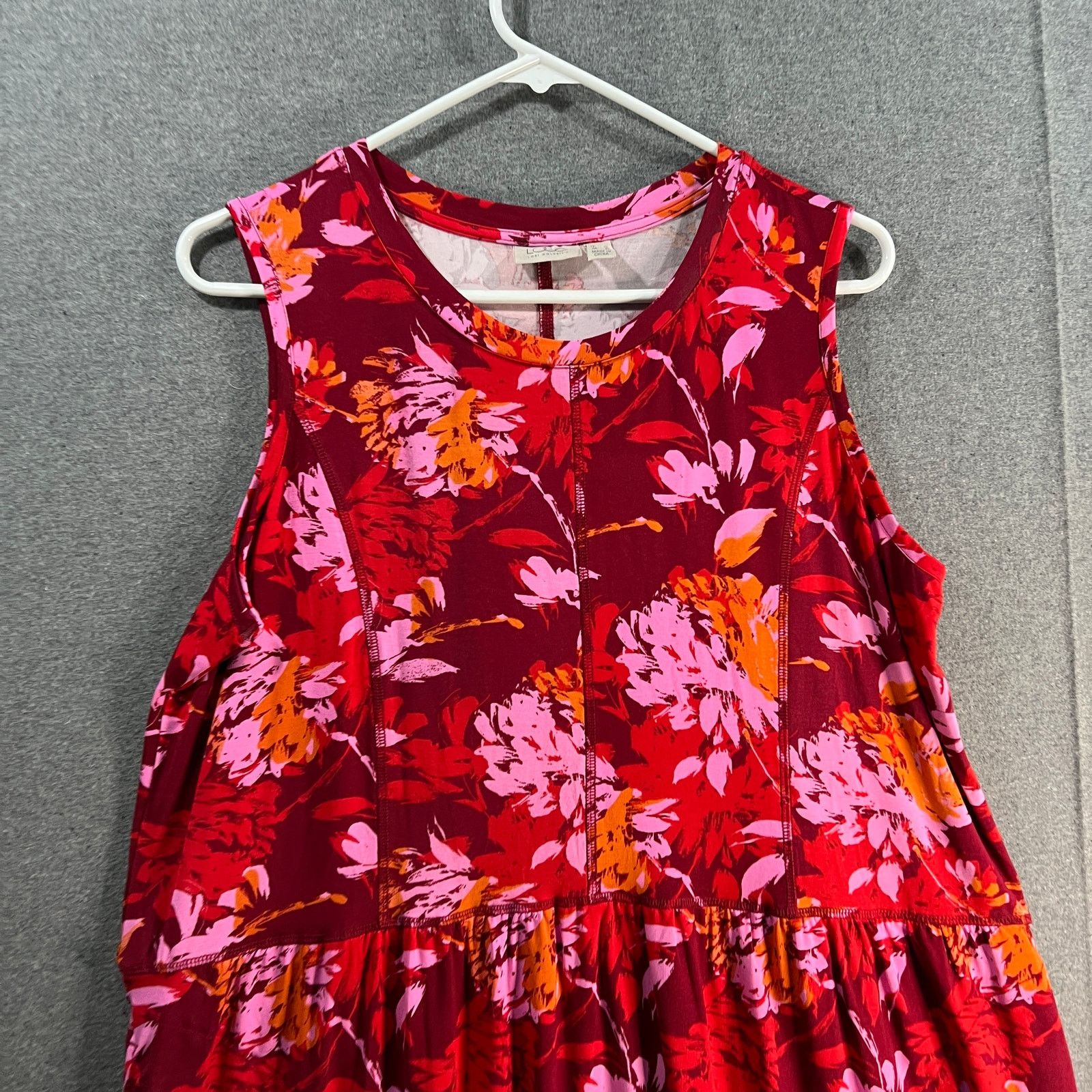 Other LOGO by Lori Goldstein Pink Dress Size Large Regular Rayon Size L / US 10 / IT 46 - 5 Thumbnail