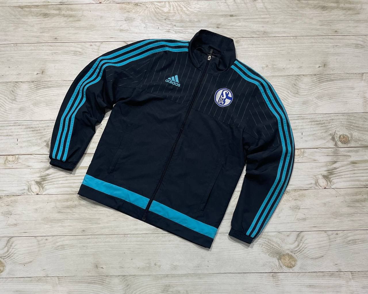Adidas Adidas Schalke 04 2015 2016 Training Jacket Soccer Size US S / EU 44-46 / 1 - 1 Thumbnail