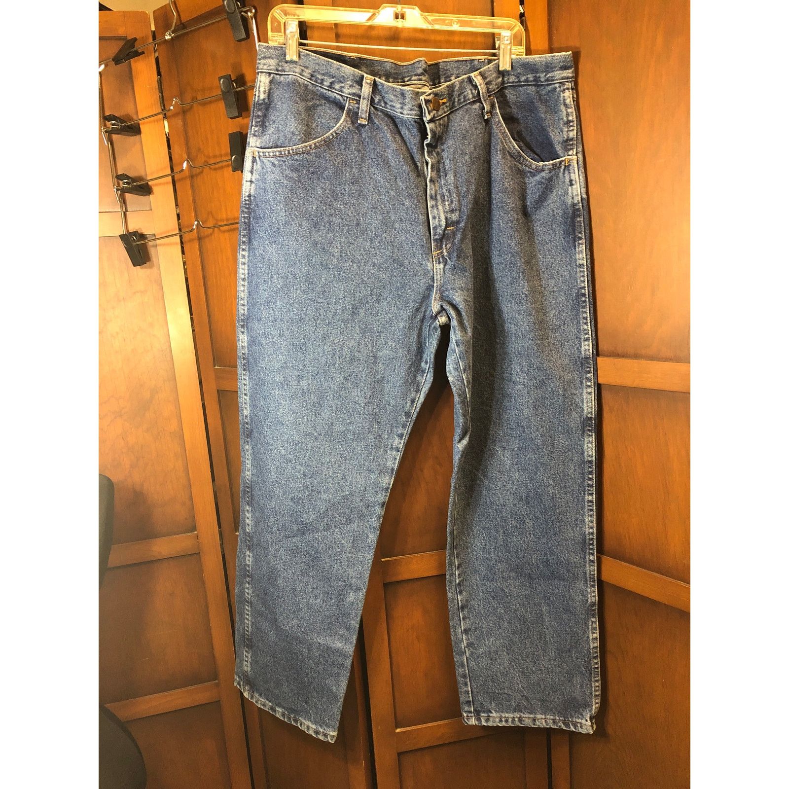 Rustler Mens blue denim rustler jeans Size US 38 / EU 54 - 1 Thumbnail