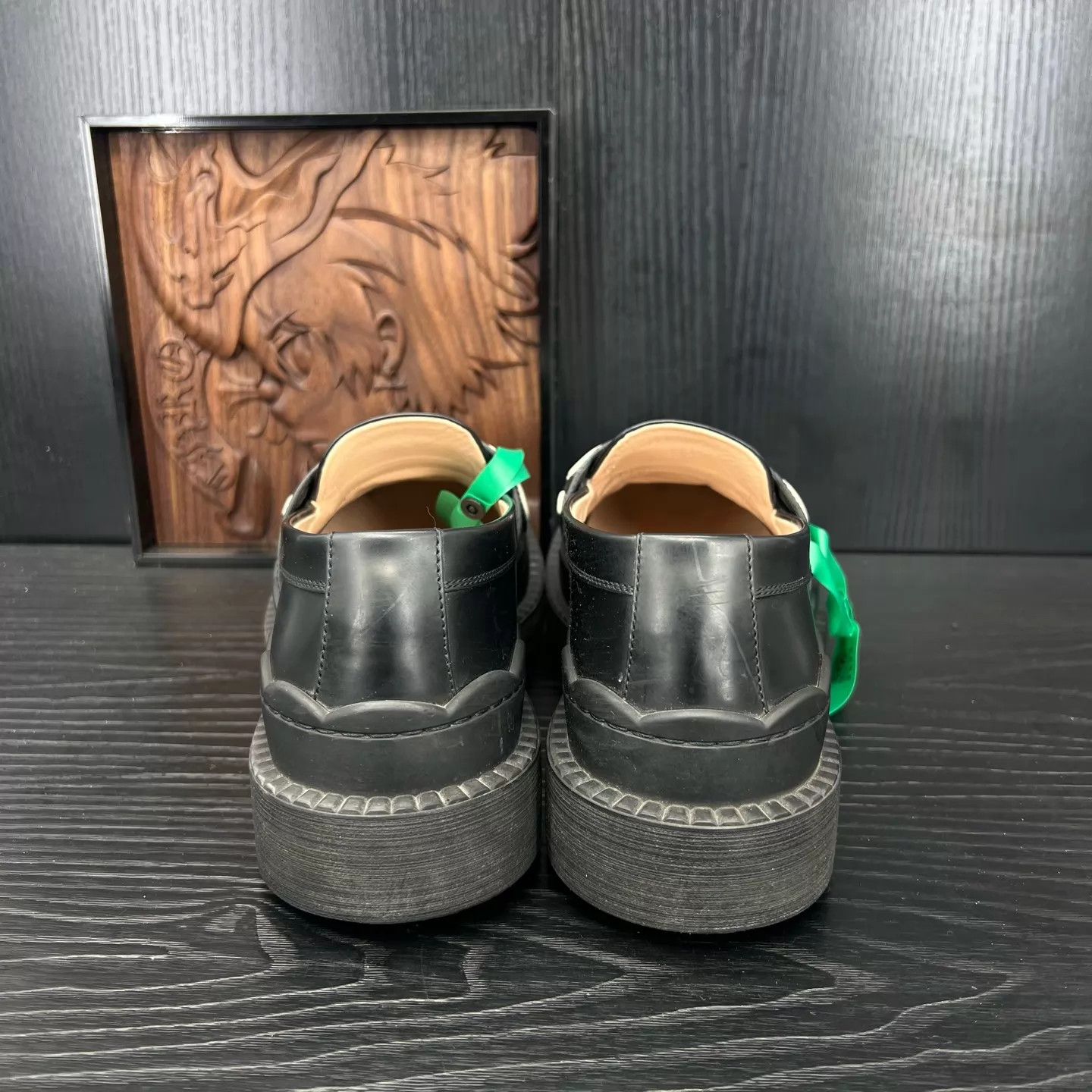 Gucci GUCCI Black Leather Loafers 39.5 Like New Original Box Size US 9 / IT 39 - 2 Thumbnail