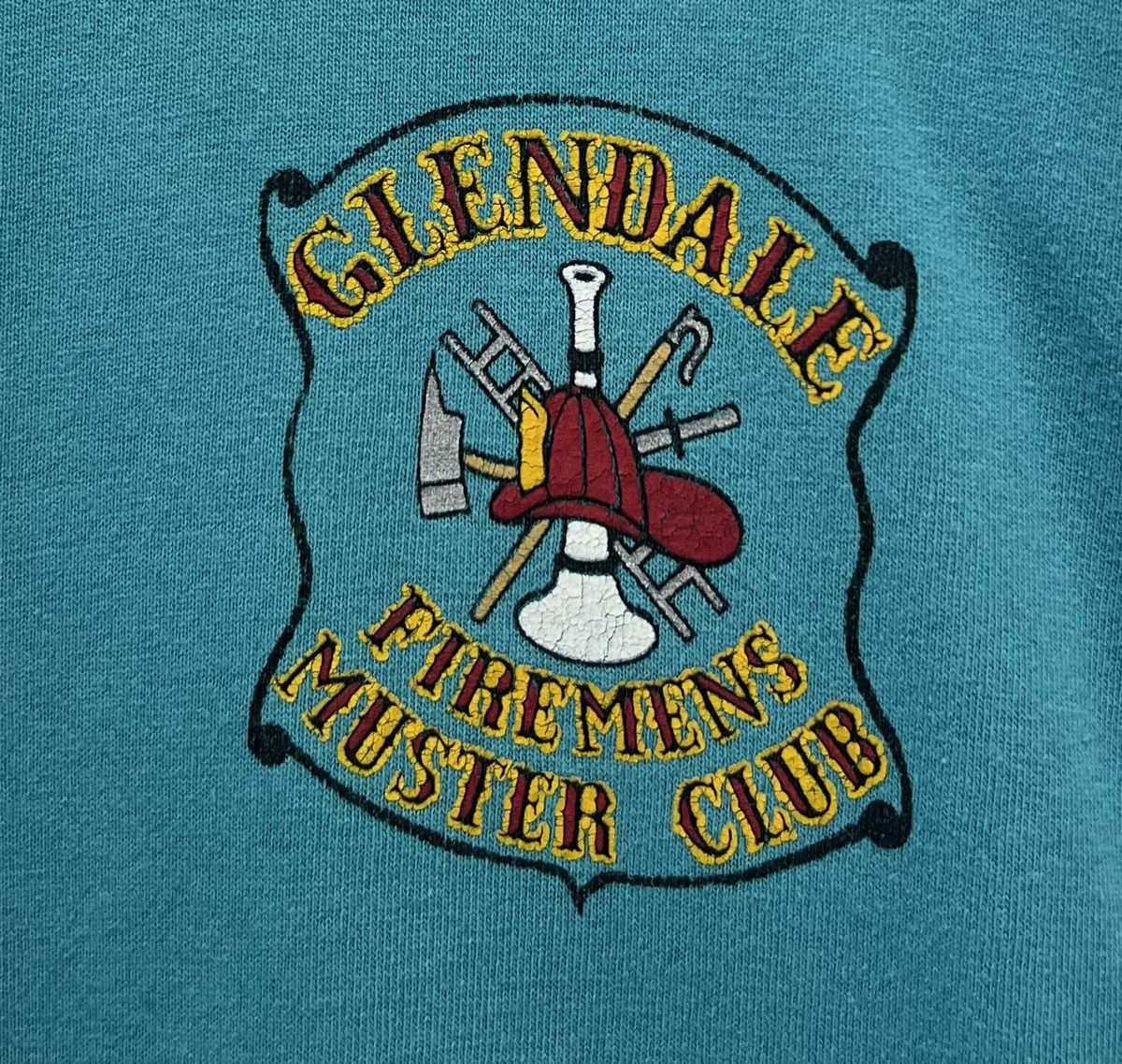 Vintage VINTAGE ONEITA GLENDALE FIREMENS MUSTER CLUB SHIRT Size US XL / EU 56 / 4 - 3 Thumbnail