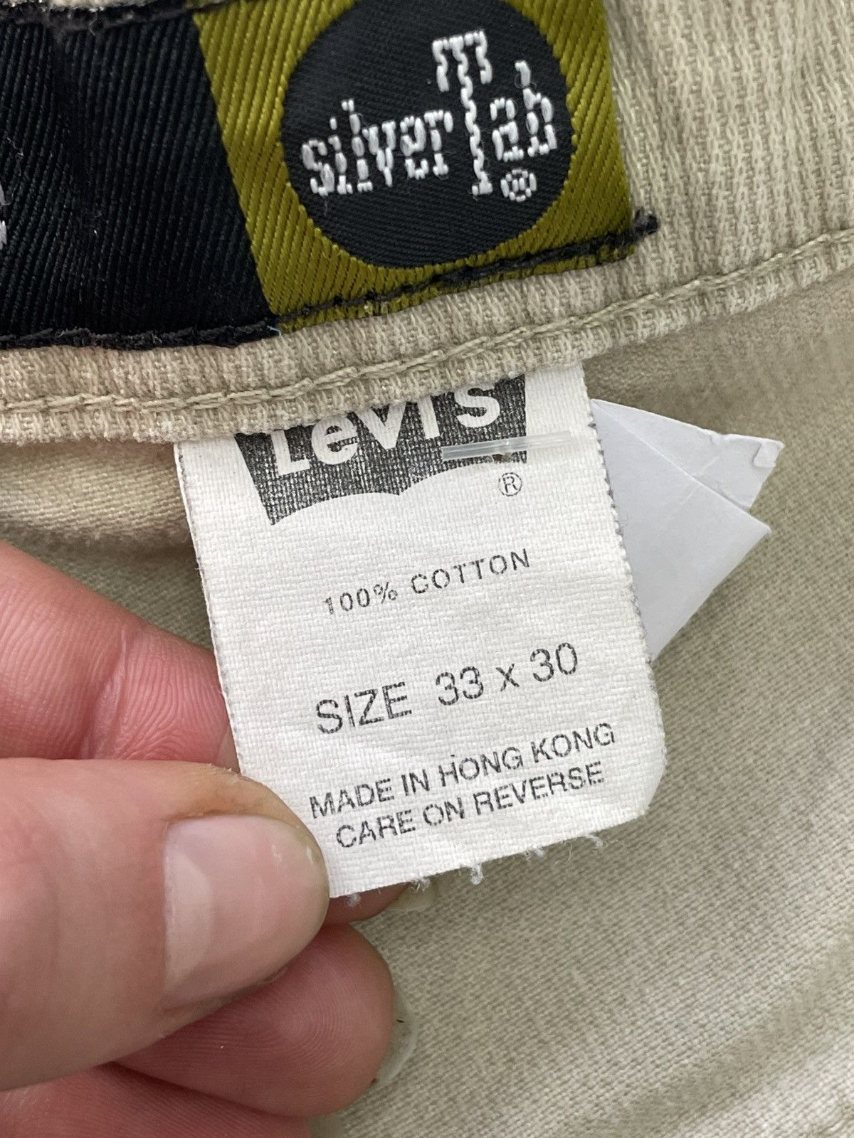 Levi's Levis cargo wide shorts cargo silver tab baggy khakis y2k Size US 33 - 6 Thumbnail