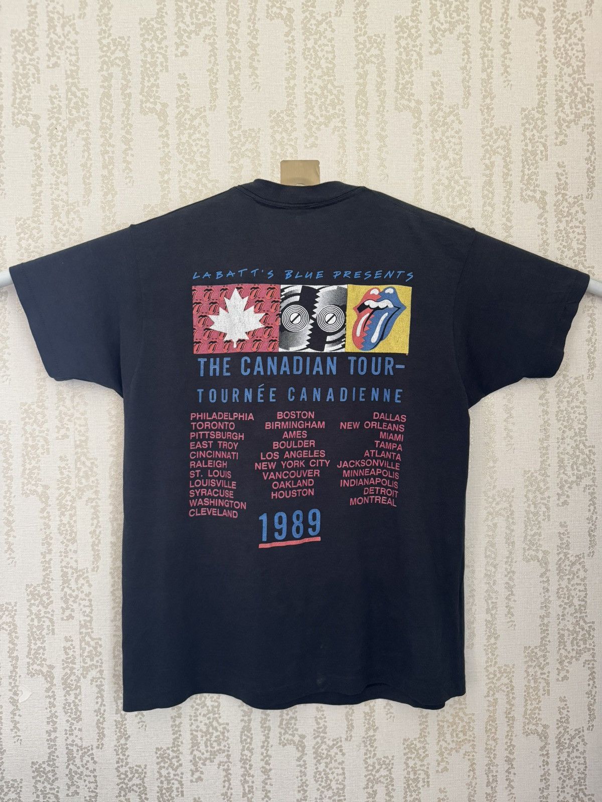Band Tees × The Rolling Stones × Vintage Vintage ROLLING STONES CANADIAN TOUR 1989 PS01 Size US L / EU 52-54 / 3 - 5 Thumbnail