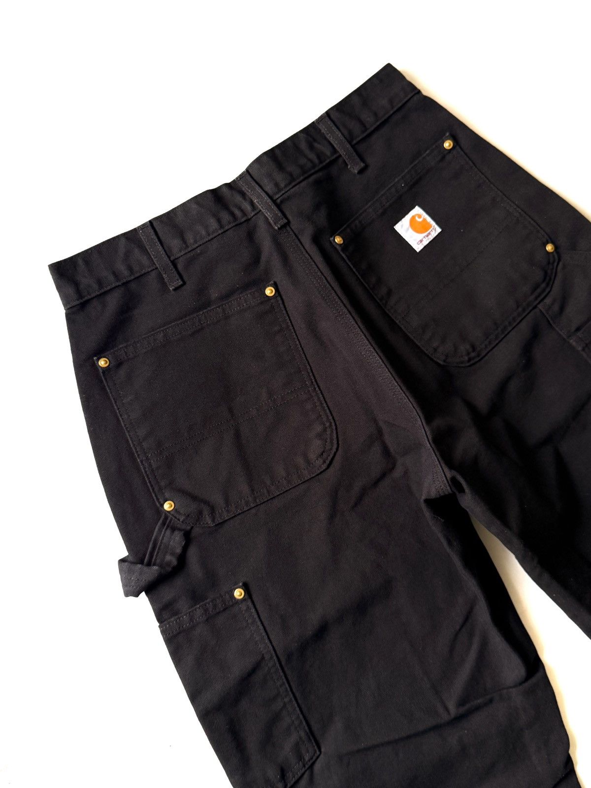 Carhartt Carhartt Double Knee Black Jeans Made In USA Men’s 32x30 Size US 32 / EU 48 - 4 Thumbnail