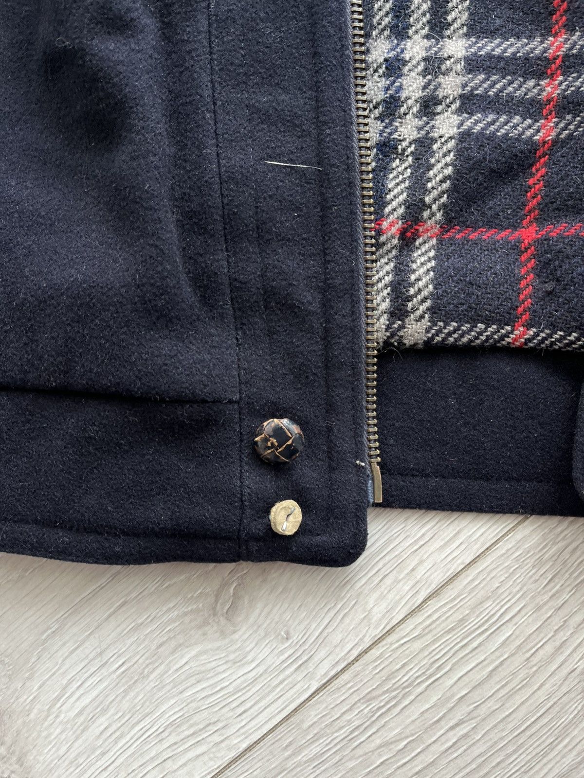 Burberry Burberrys Vintage Wool Bomber 90s Size US XL / EU 56 / 4 - 13 Thumbnail
