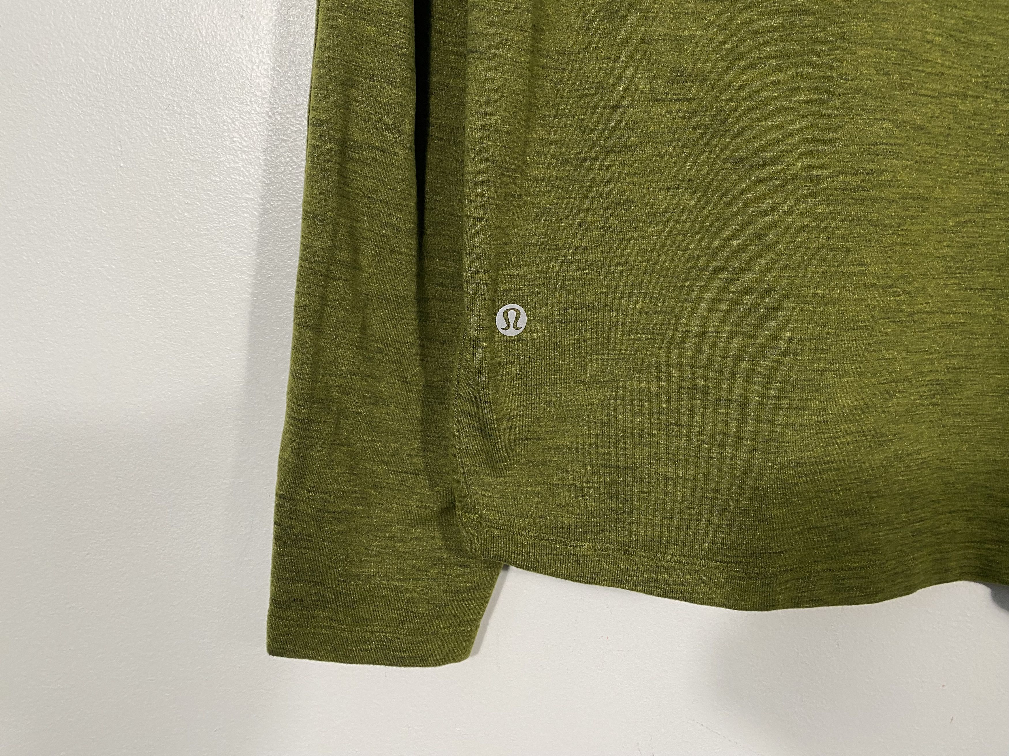 Lululemon M3CMXS - Lululemon Surge Warm Half Zip Green size L Size US L / EU 52-54 / 3 - 6 Thumbnail