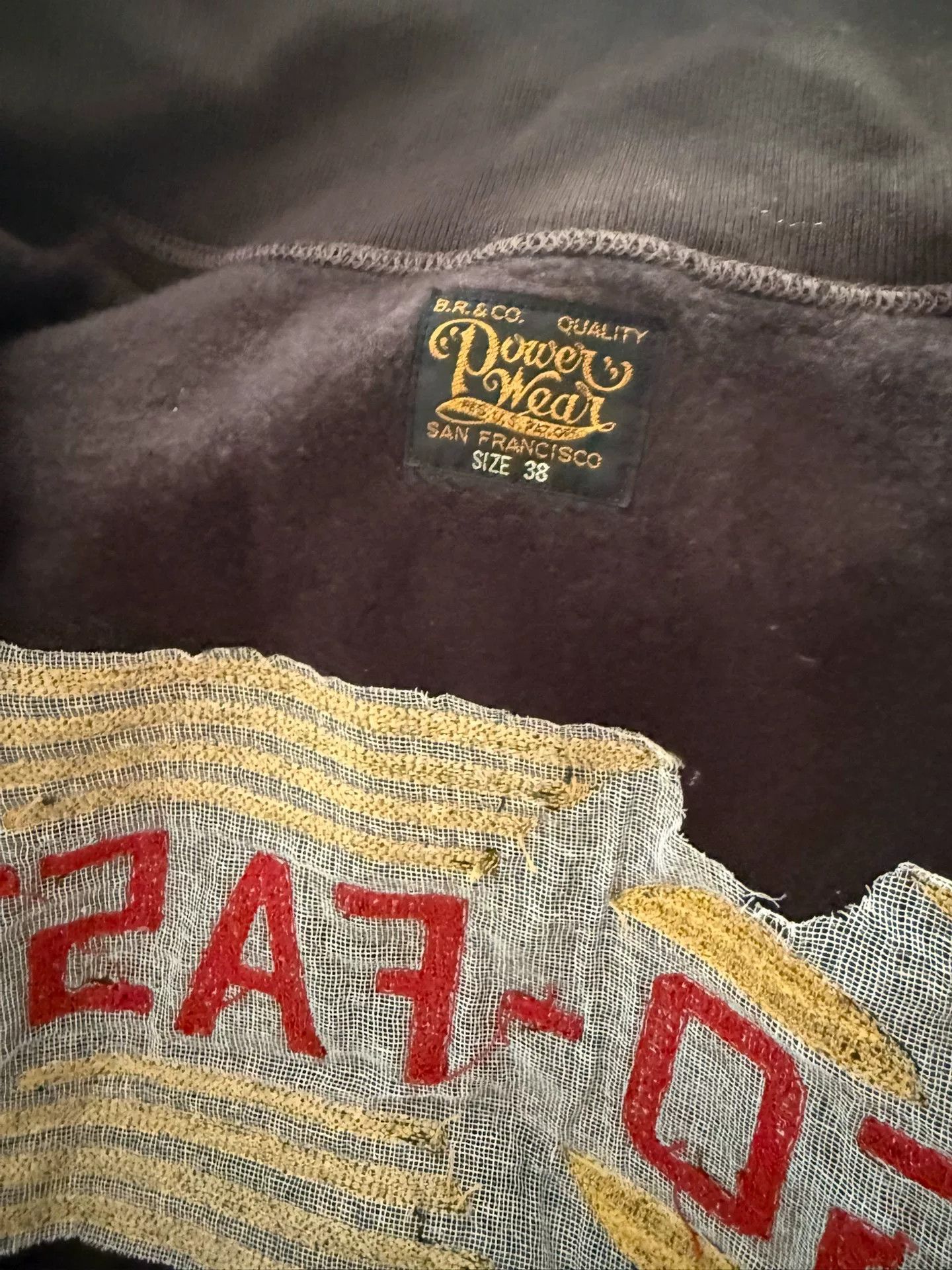 Vintage Fleece Lined Motorcycle Cardigan