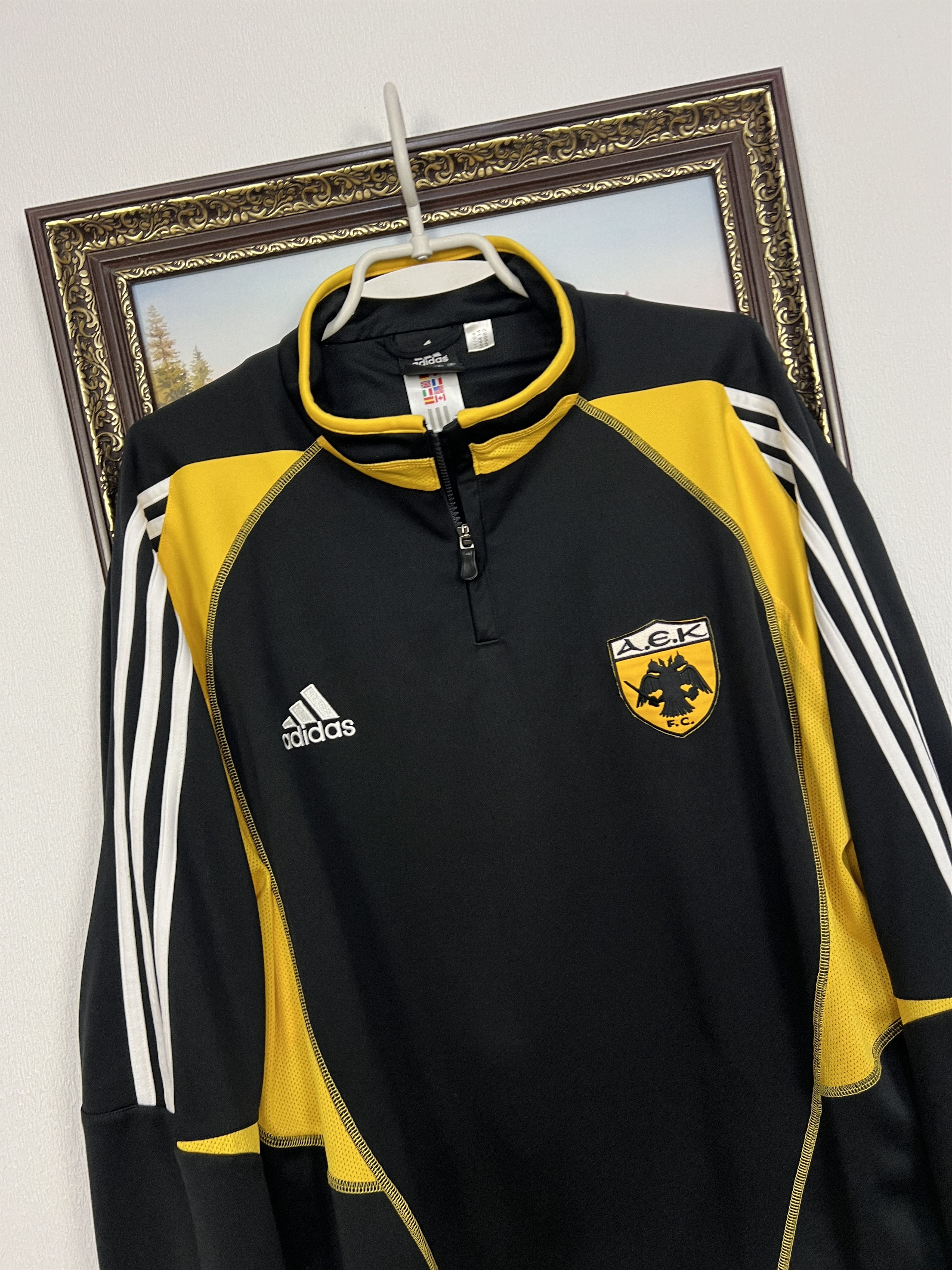 Adidas AEK Athens Football Train Jacket Soccer Track Top Rare Size US XL / EU 56 / 4 - 3 Thumbnail