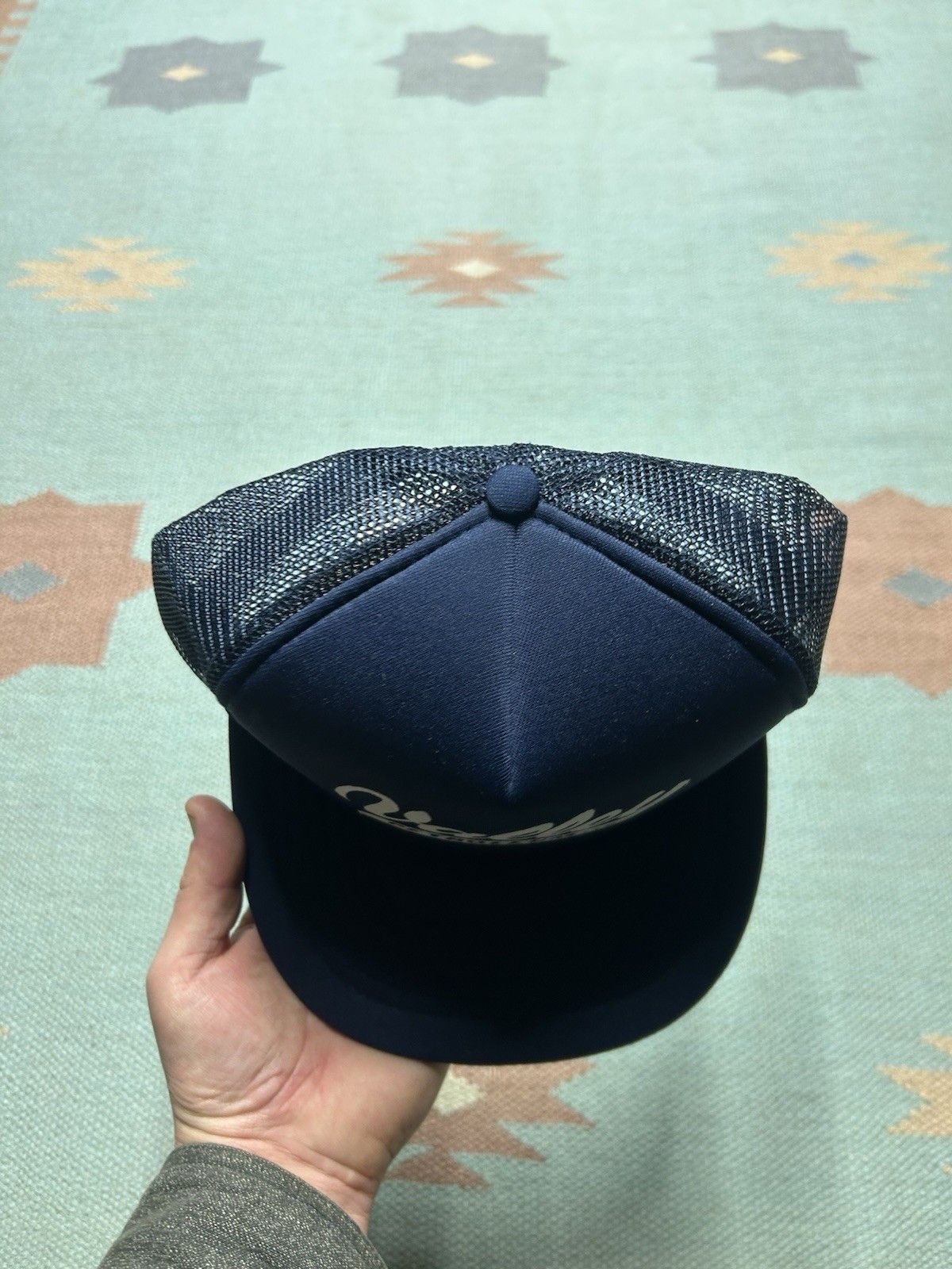 Vintage Vtg trucker hat valley petroleum oil blue whit Michigan snap Size ONE SIZE - 3 Thumbnail