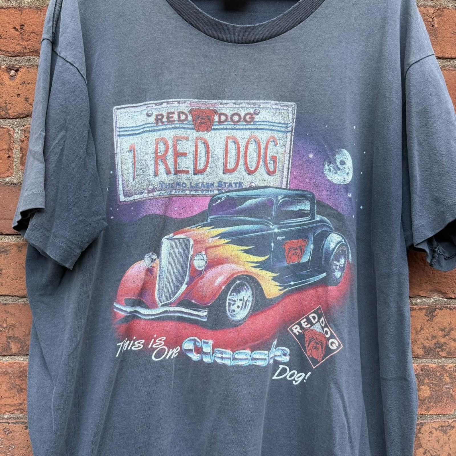 Other vintage red dog hot rod t shirt 90s XL Size US XL / EU 56 / 4 - 2 Thumbnail