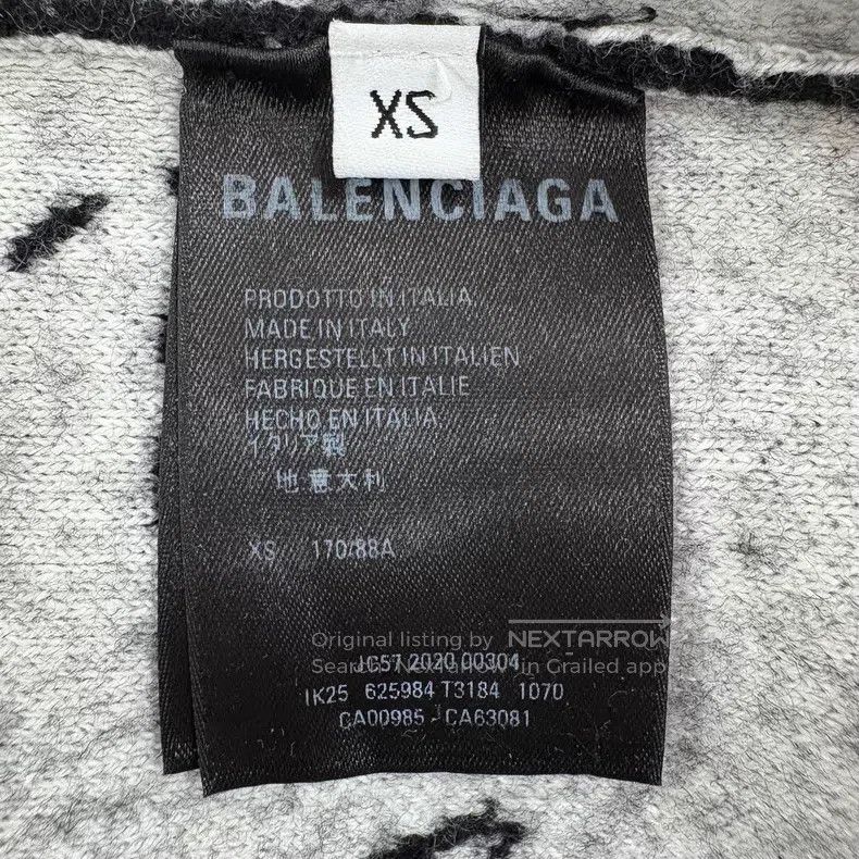Balenciaga Balenciaga Cursive Slogan Logo Long Sleeve Knit Sweater Size US XS / EU 42 / 0 - 4 Thumbnail