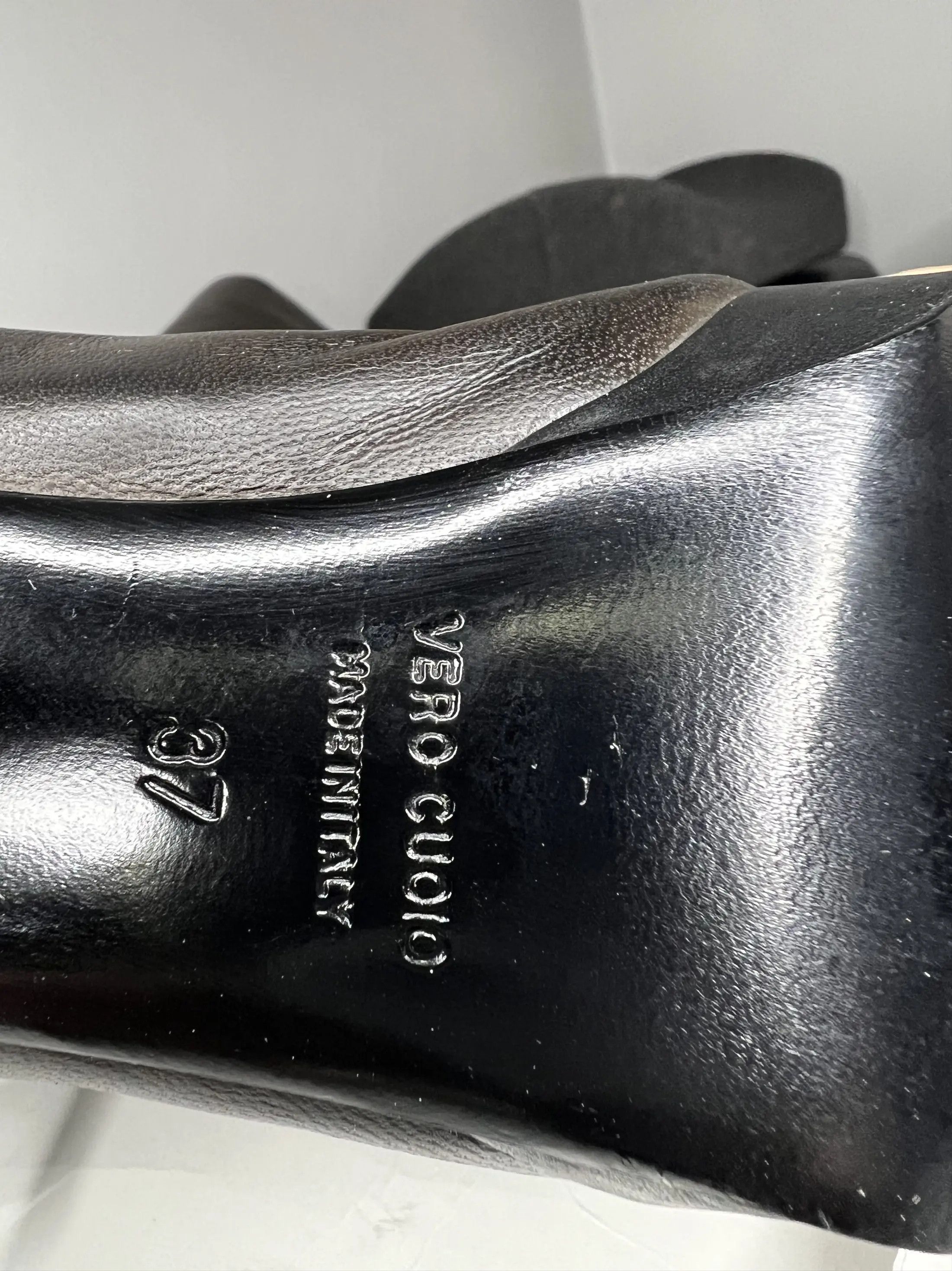 Lanvin High Boots Double Leather Size US 7 / IT 37 - 8 Thumbnail