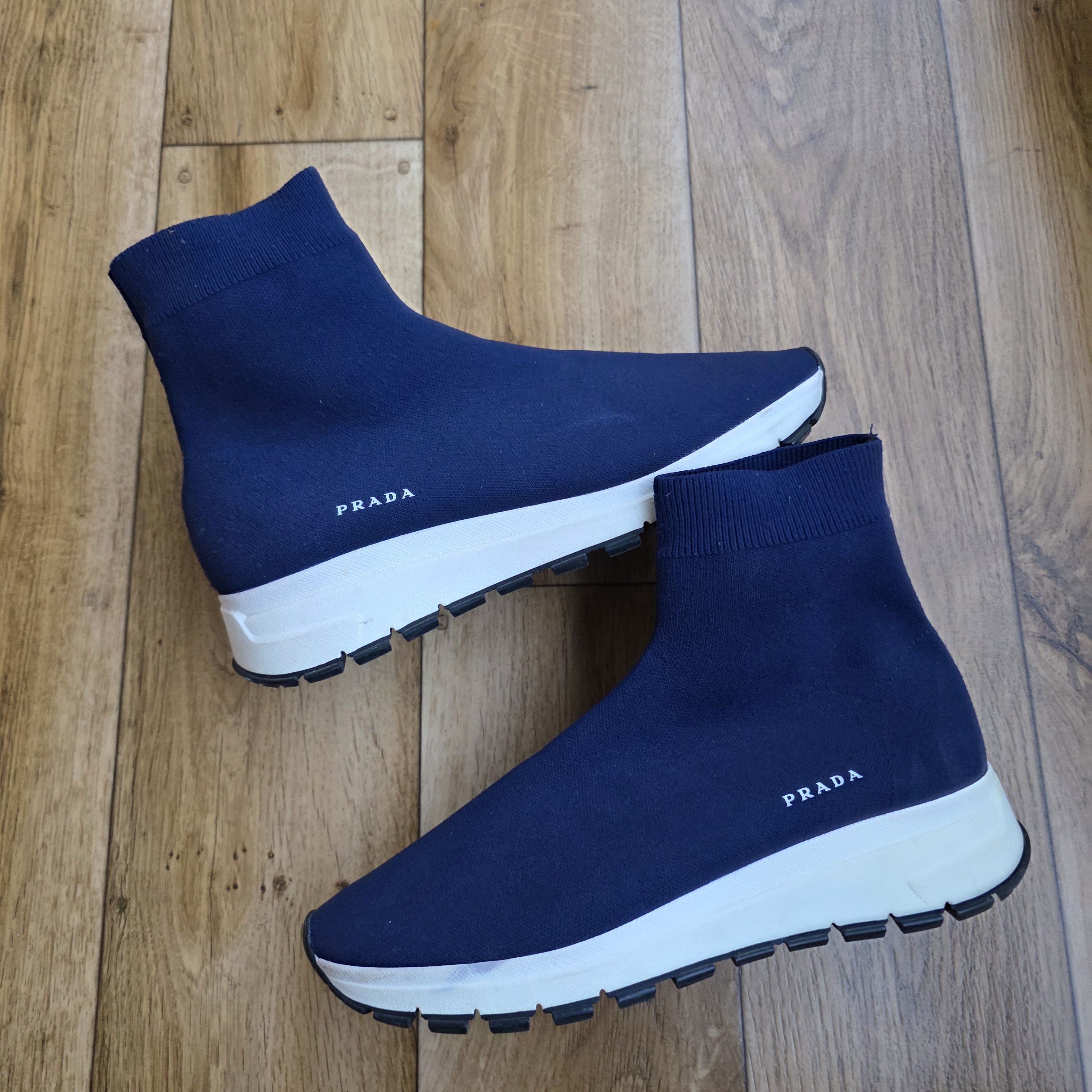 Prada PRADA SOCK ANKLE SNEAKERS Size US 8 / EU 41 - 1 Thumbnail