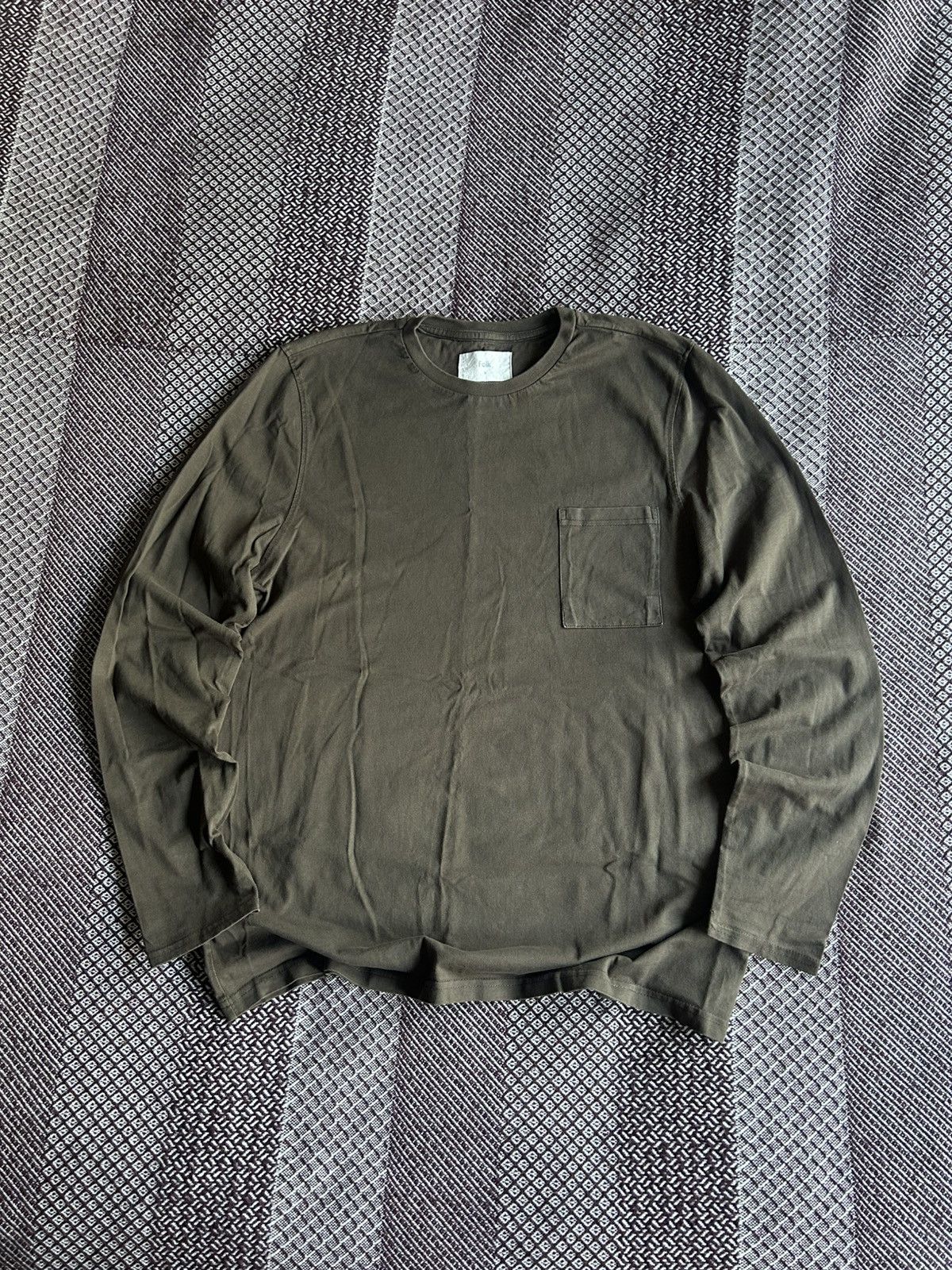 Folk Folk Streetwear Long Sleeve T-shirt Brown Solid Size 5 / L Size US L / EU 52-54 / 3 - 1 Thumbnail