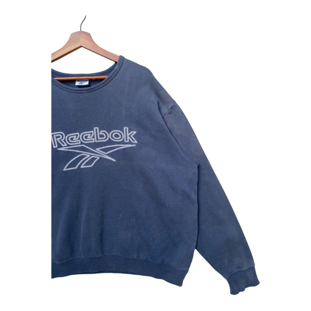 Reebok Vintage Reebok Sweatshirt Faded Big Logo Spellout Size XL Size US XL / EU 56 / 4 - 4 Thumbnail