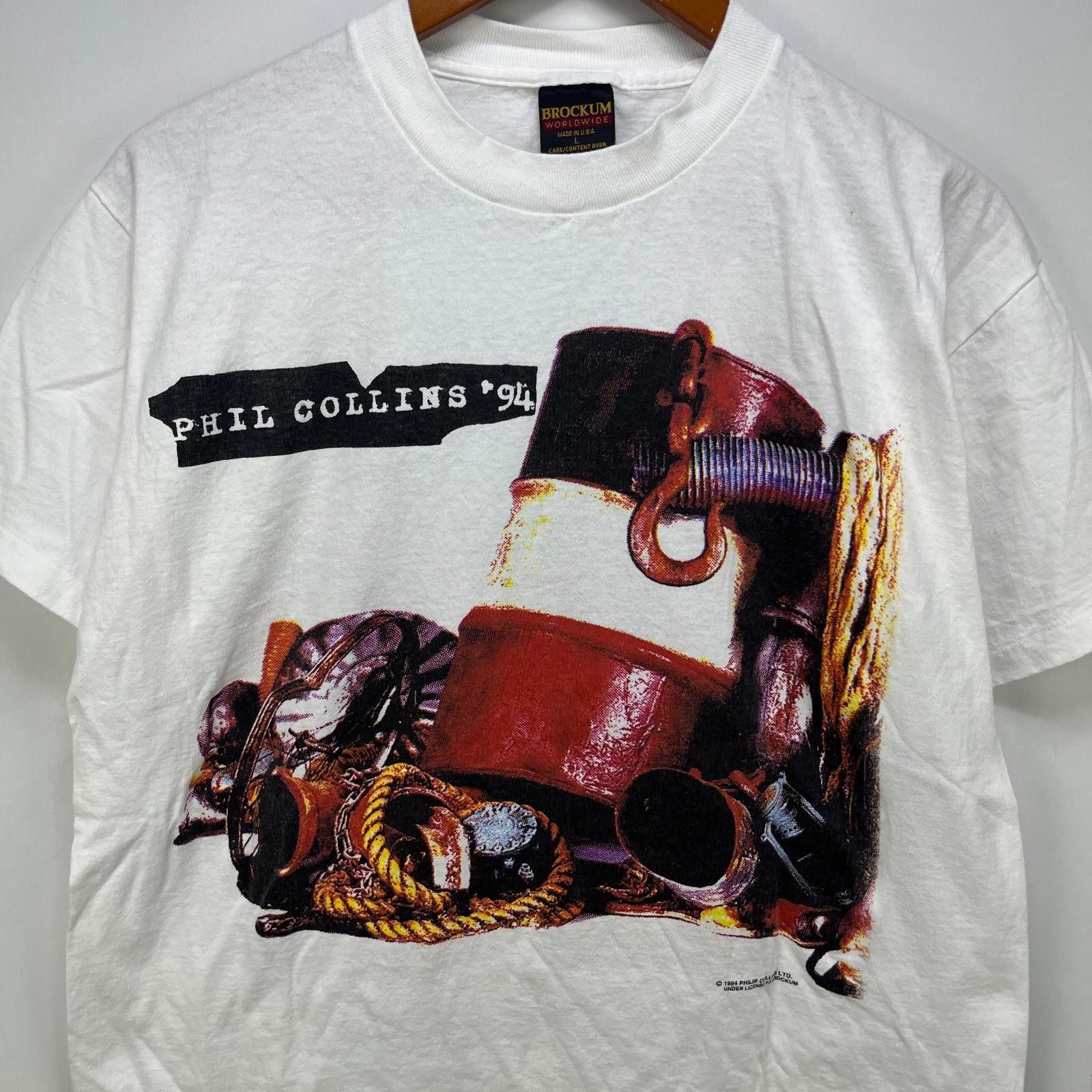 Brockum Vintage 1994 Phil Collins Brockum Tour T Shirt Large Concert Size US L / EU 52-54 / 3 - 2 Thumbnail