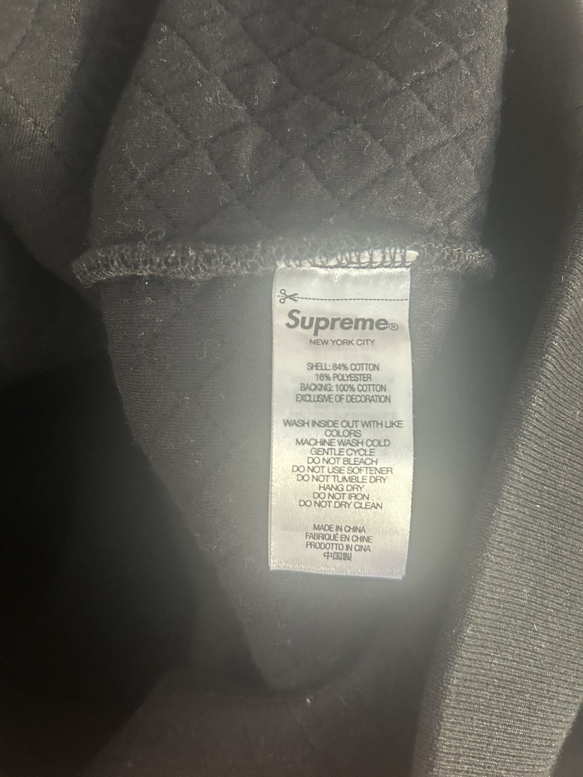 Supreme Supreme Micro Quilted Hoodie Size US M / EU 48-50 / 2 - 7 Thumbnail
