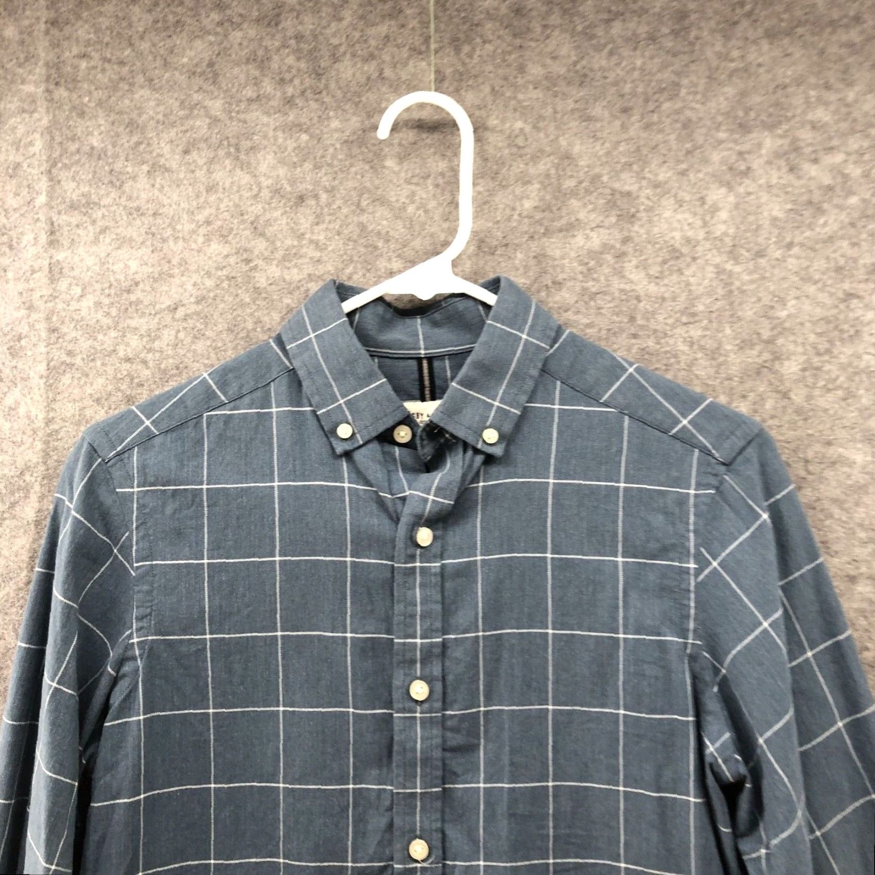 Vintage Mens Long Sleeve Shirt Crosby Howard S Blue Grid Plaid Soft Brushed Cotton Extra Large XL Size US S / EU 44-46 / 1 - 3 Thumbnail