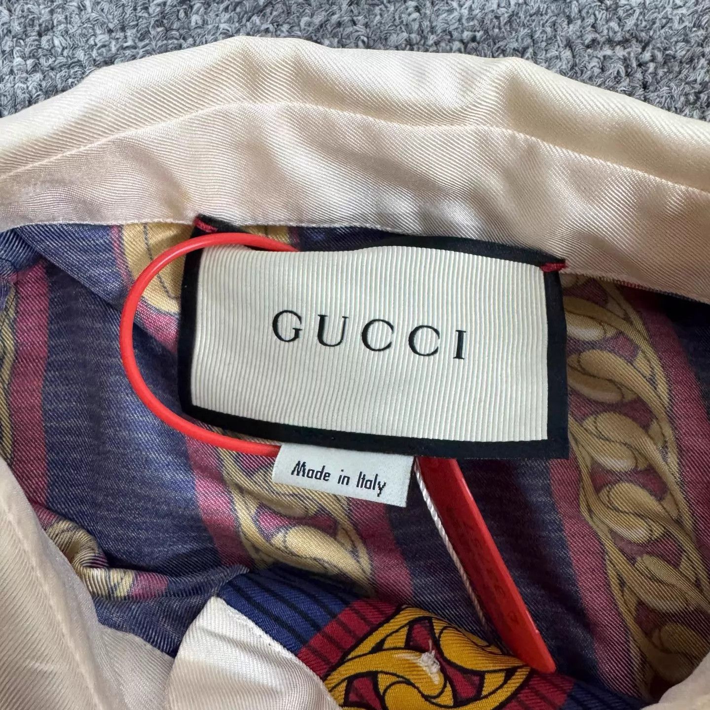 Gucci Gucci Navy Gold Stripe Hot Pink Bow Collar Dress 42 99New Size M / US 6-8 / IT 42-44 - 4 Thumbnail