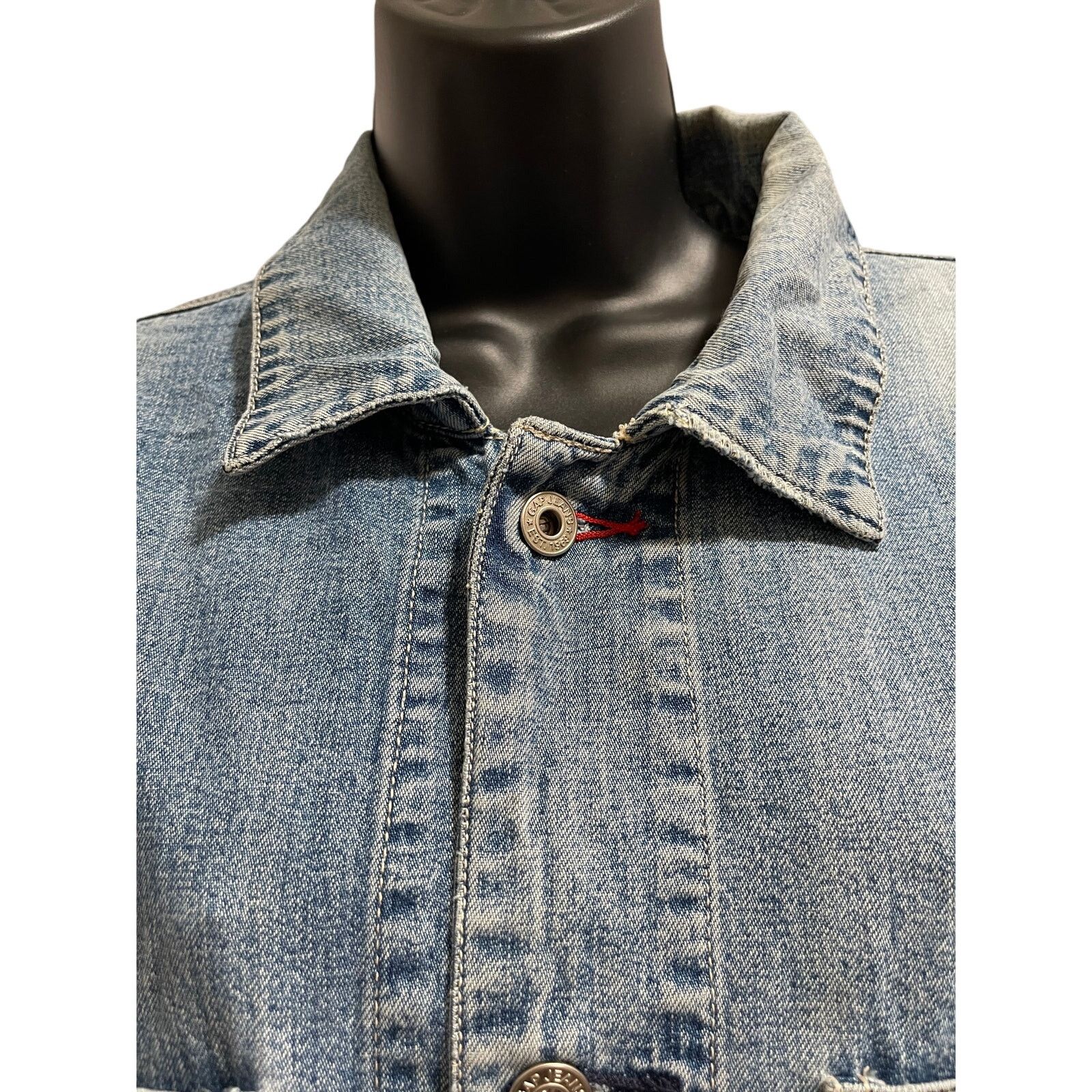 Gap Vintage Gap Denim Jacket / Over Shirt - 100% Cotton Medium Size M / US 6-8 / IT 42-44 - 2 Thumbnail
