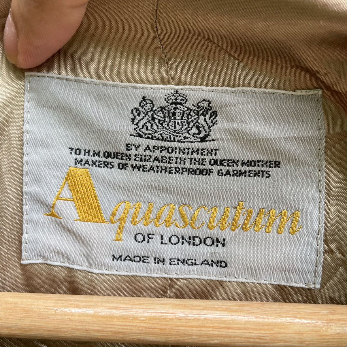 Aquascutum × Designer × Vintage 💥Vintage Aquascutum Of London Trench Coat Made In England Size US M / EU 48-50 / 2 - 7 Thumbnail