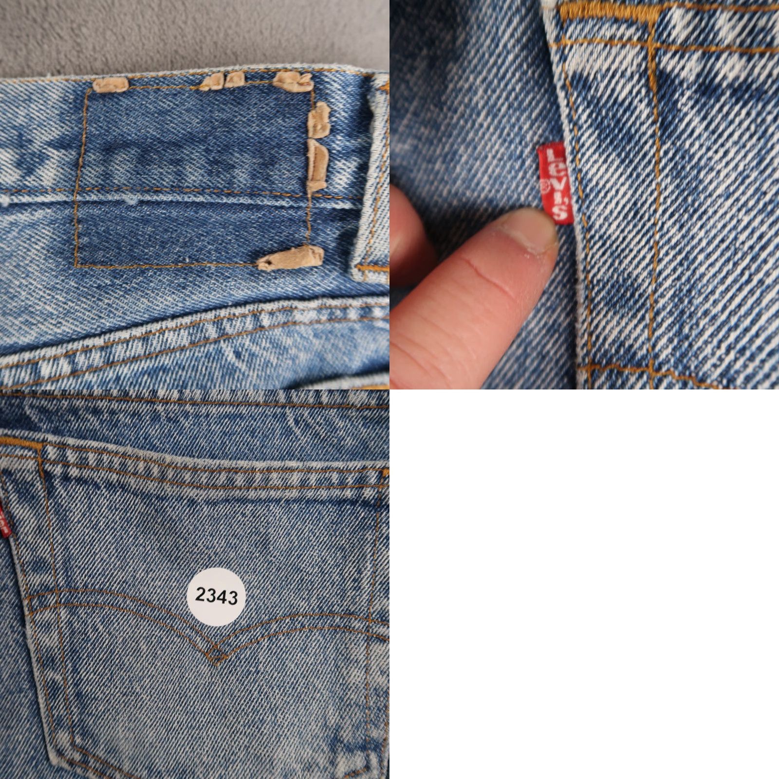 Levi's VINTAGE Levi's 501 Jeans Denim Blue 36x30 Mens USA Straight 90s 5-Pocket Design Size US 36 / EU 52 - 9 Thumbnail