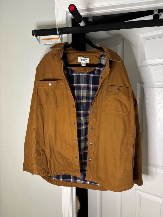 Duluth Trading Company Duluth Trading Co Dark Tan Cotton Work Jacket Size Large Size US L / EU 52-54 / 3 - 1 Thumbnail