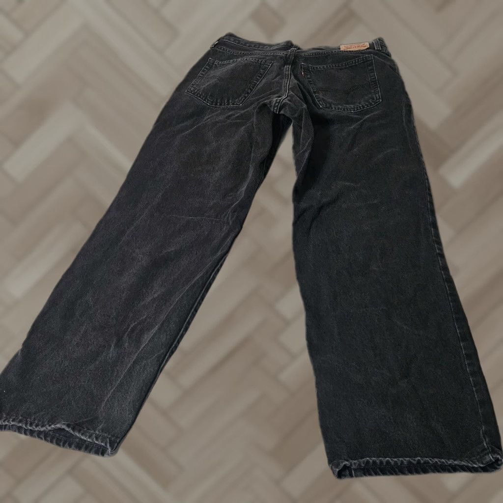 Levi's Levi's Baggy 94 Jeans Womens 33x30 Black Wide-Leg High Waist Retro Relaxed 5-Pocket Denim Global Jed Size 24" / US 00 / IT 34 - 1 Thumbnail