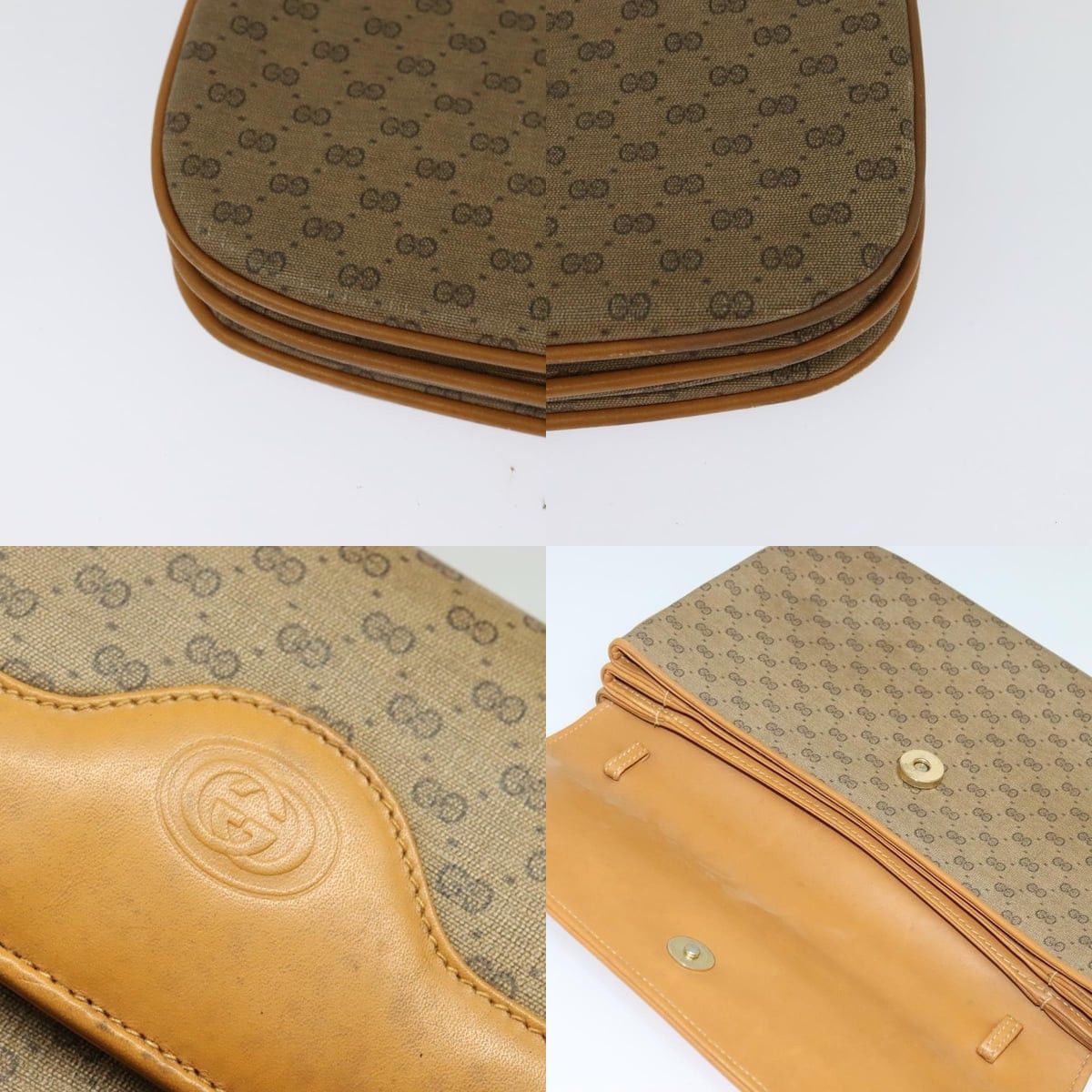 Gucci GUCCI Micro GG Supreme Shoulder Bag Pvc Beige Gold 004 106 Size ONE SIZE - 10 Thumbnail