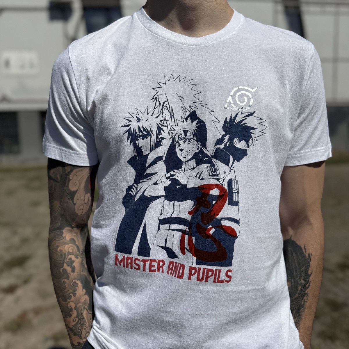Anime Uniqlo x Naruto Master and Pupils tee Anime y2k hype manga Size US M / EU 48-50 / 2 - 2 Thumbnail