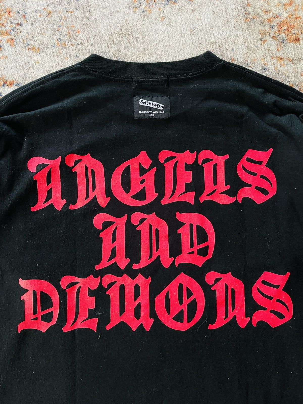 Japanese Brand SUPERLOVERS LOVER ROCKS ANGELS & DEMONS LONGSLEEVE Size US M / EU 48-50 / 2 - 5 Thumbnail