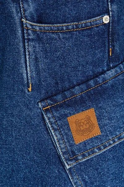 Kenzo o1y1025 Denim Mini Skirt in Blue Size 27" / US 4 / IT 40 - 4 Thumbnail
